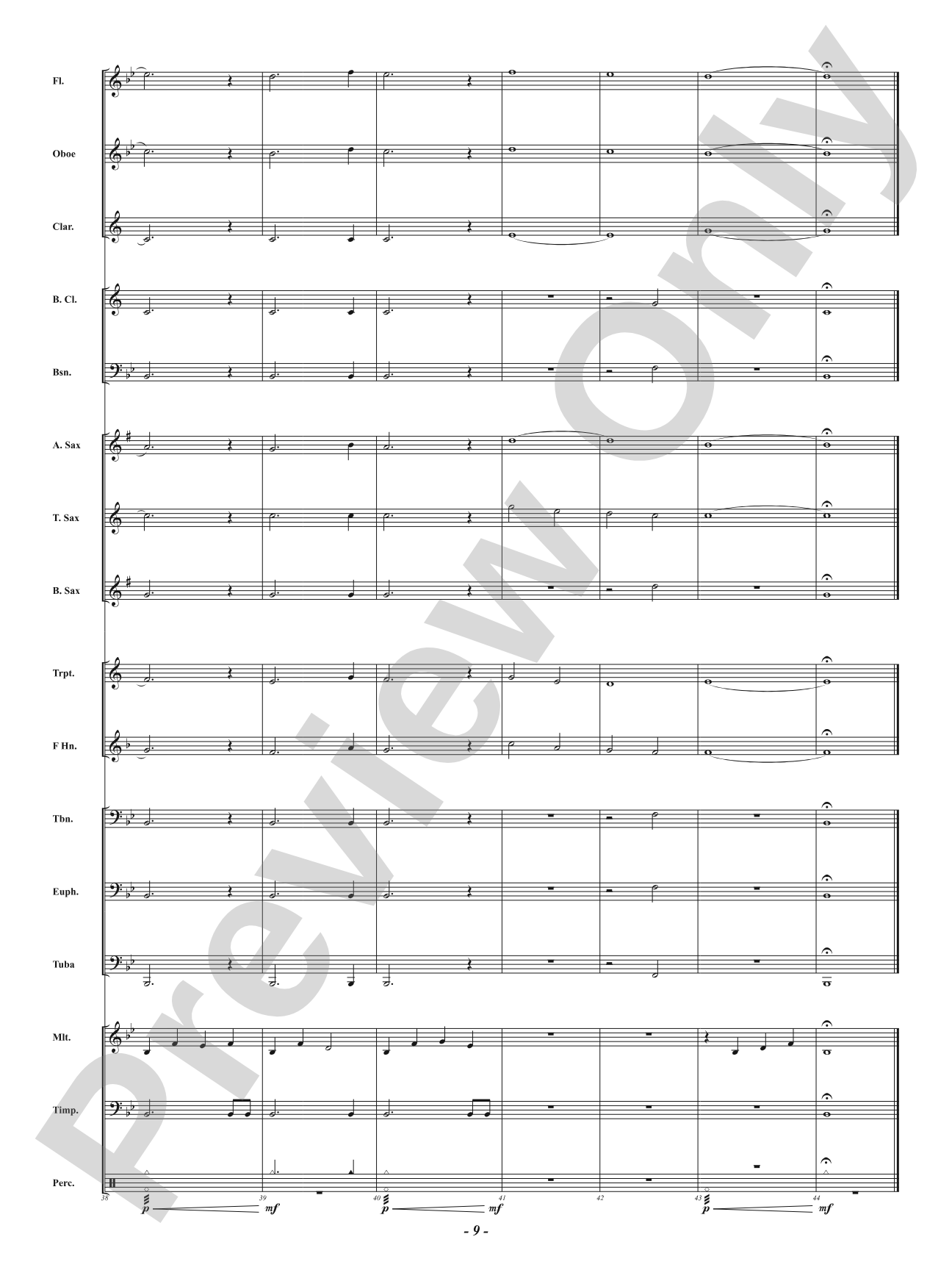 Gentle Winds of Spring: Concert Band Conductor Score & Parts