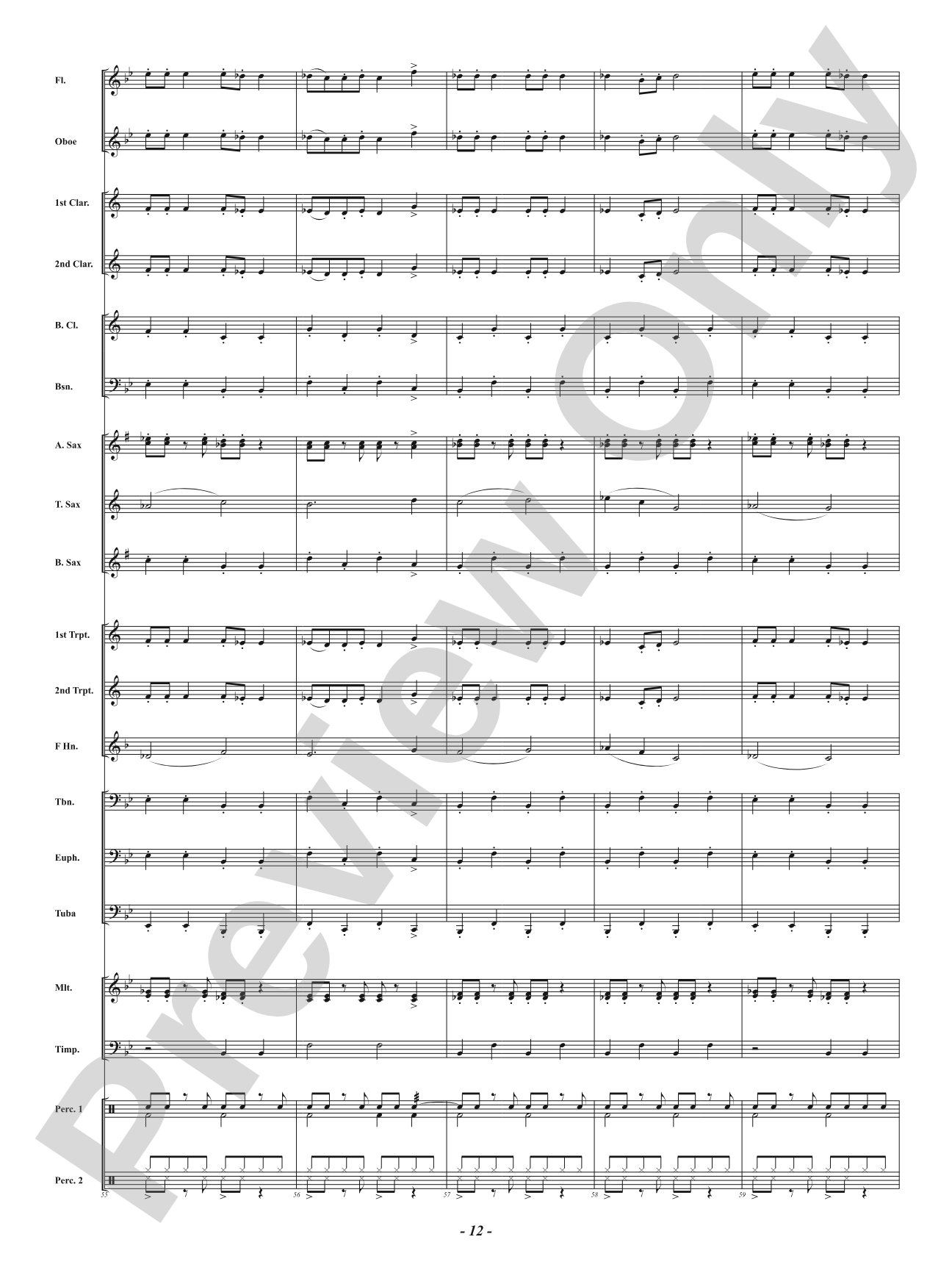 A Minor Holiday Celebration: Concert Band Conductor Score & Parts
