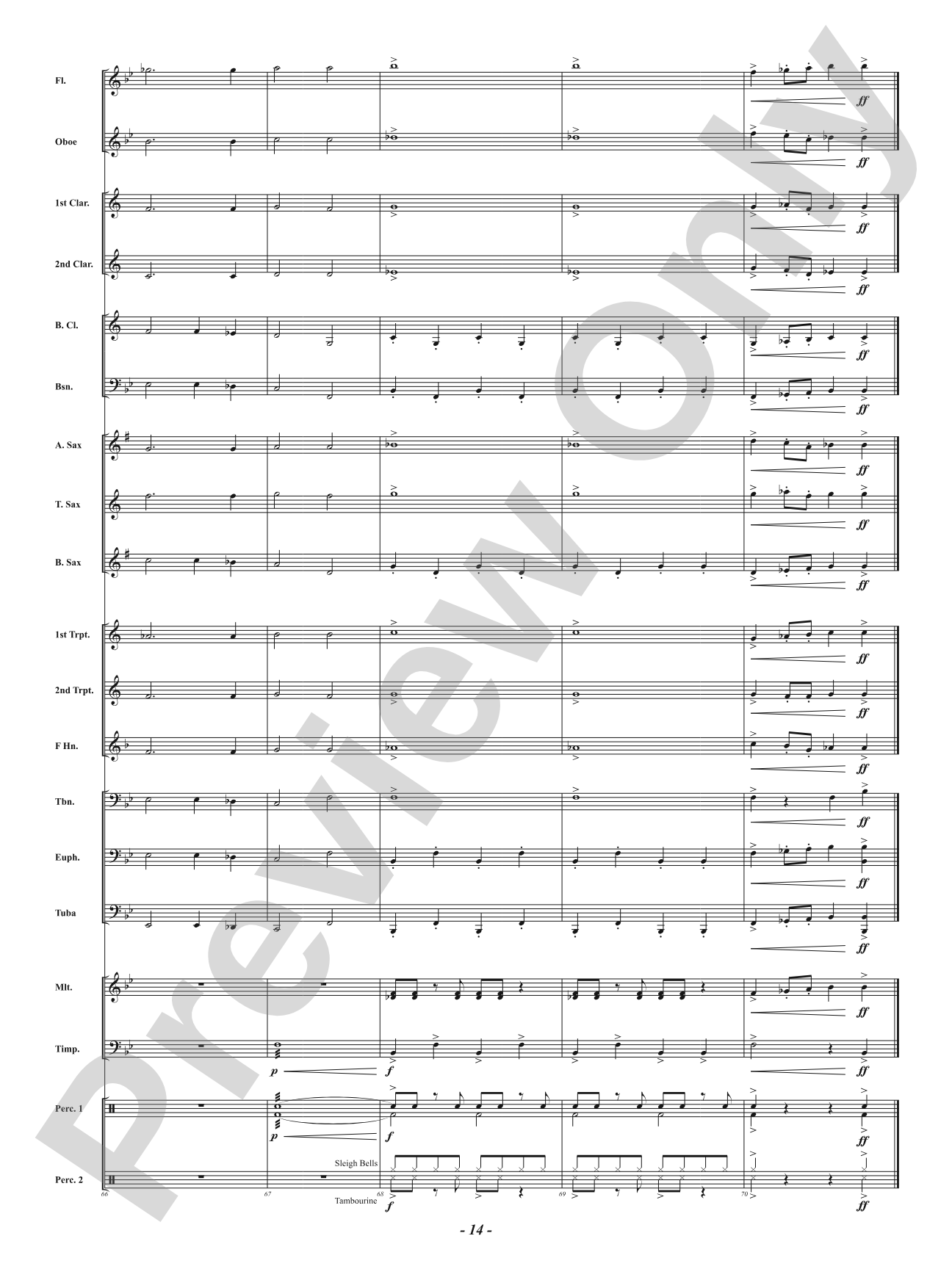 A Minor Holiday Celebration: Concert Band Conductor Score & Parts