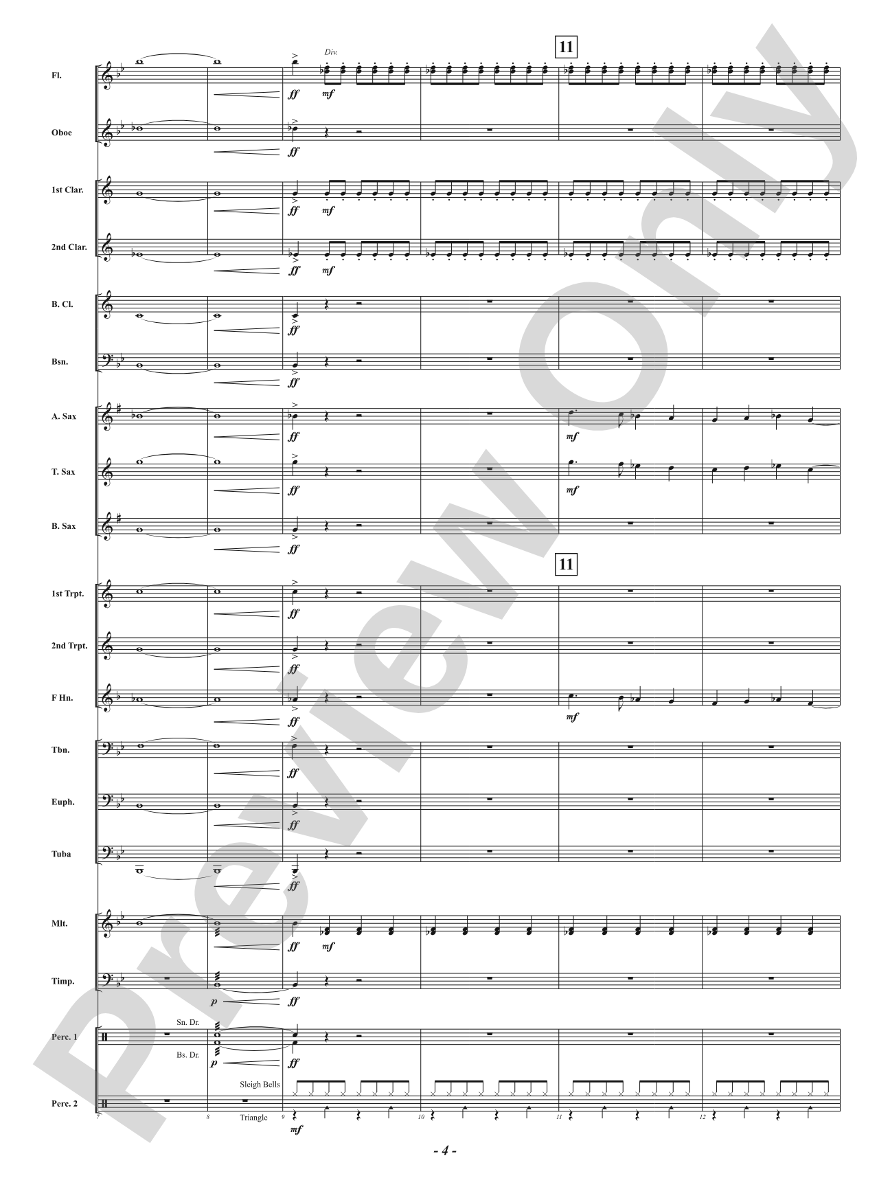 A Minor Holiday Celebration: Concert Band Conductor Score & Parts