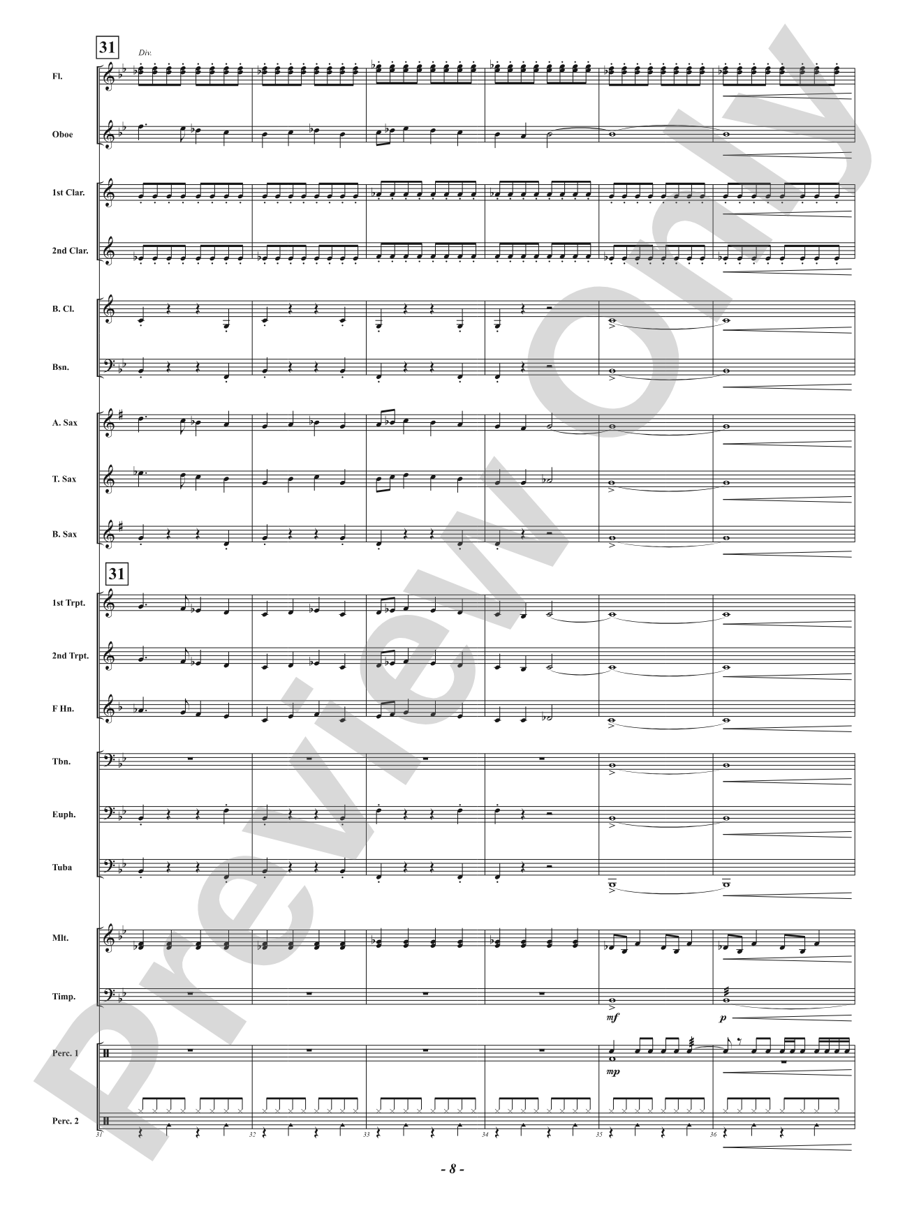 A Minor Holiday Celebration: Concert Band Conductor Score & Parts