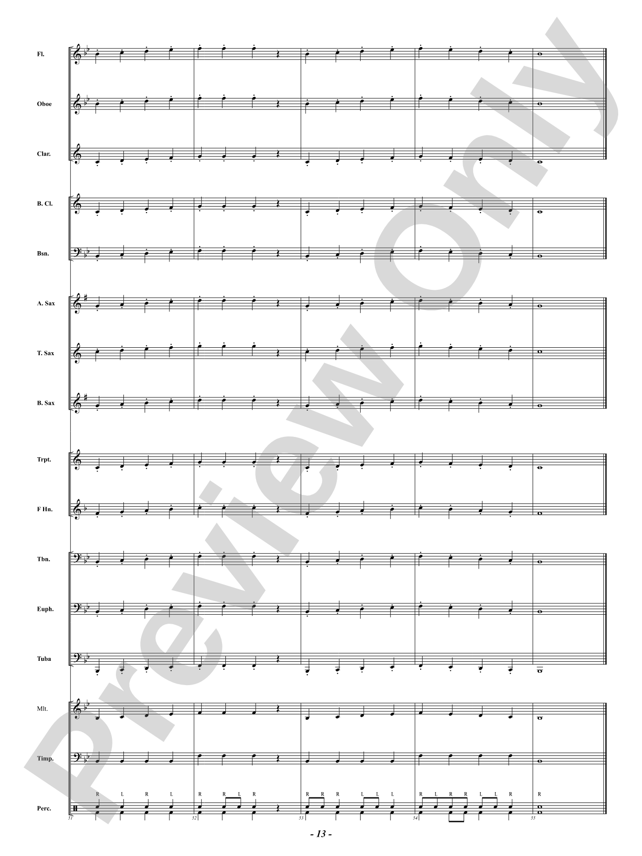 Beginning Band Warm-Up: Concert Band Conductor Score & Parts