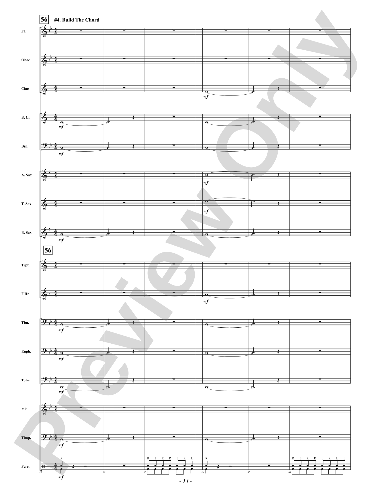 Beginning Band Warm-Up: Concert Band Conductor Score & Parts