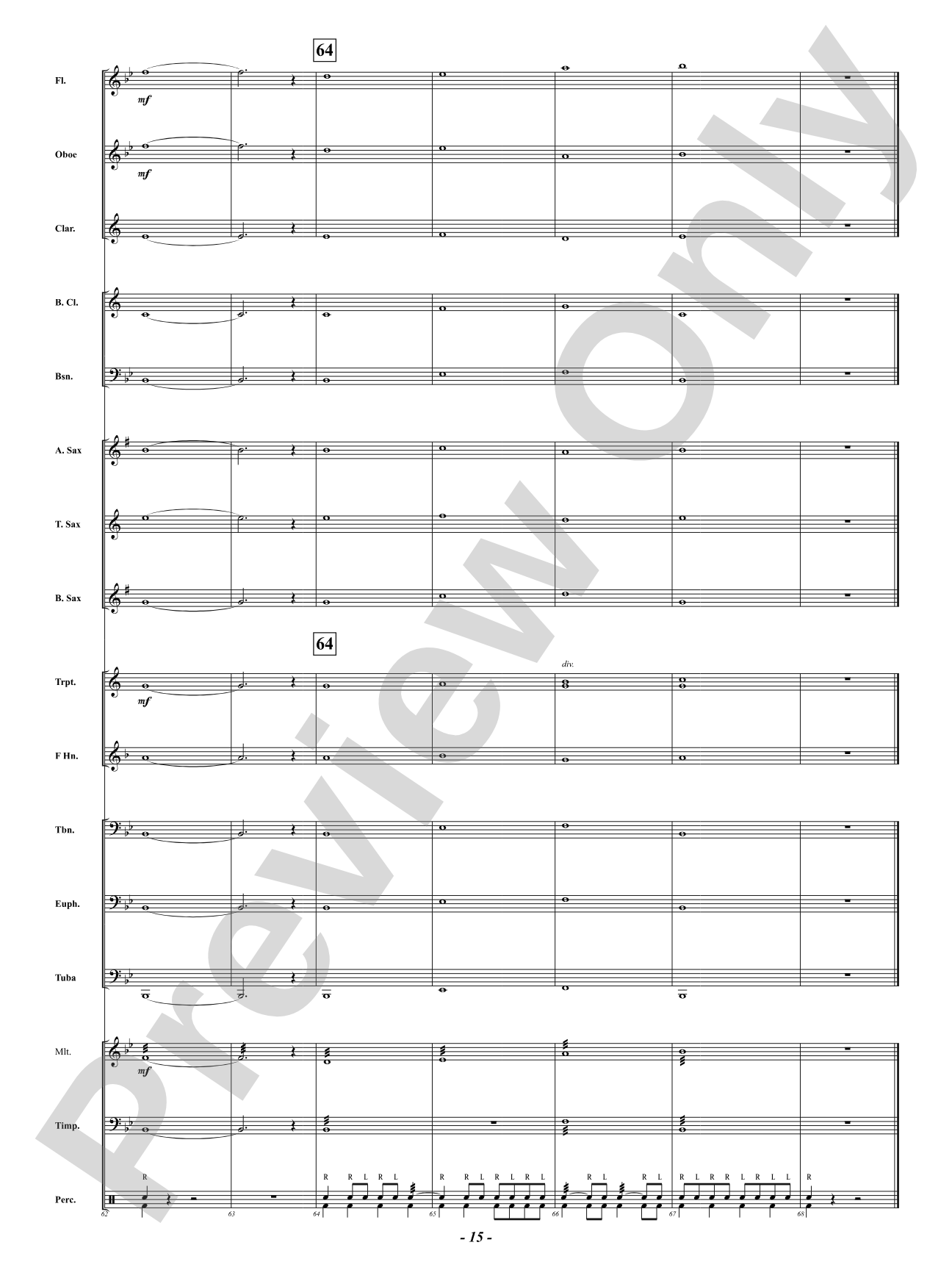 Beginning Band Warm-Up: Concert Band Conductor Score & Parts