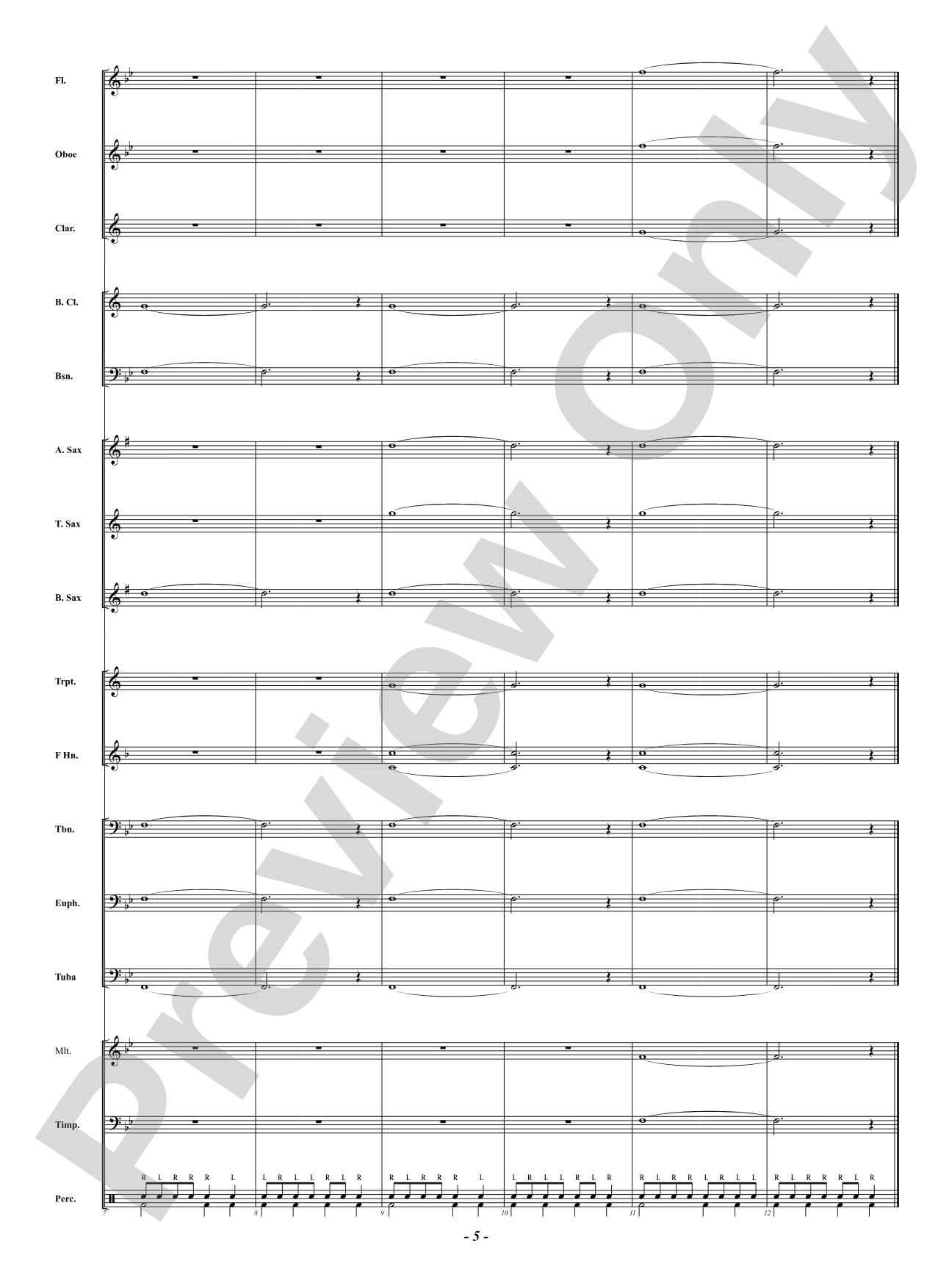 Beginning Band Warm-Up: Concert Band Conductor Score & Parts
