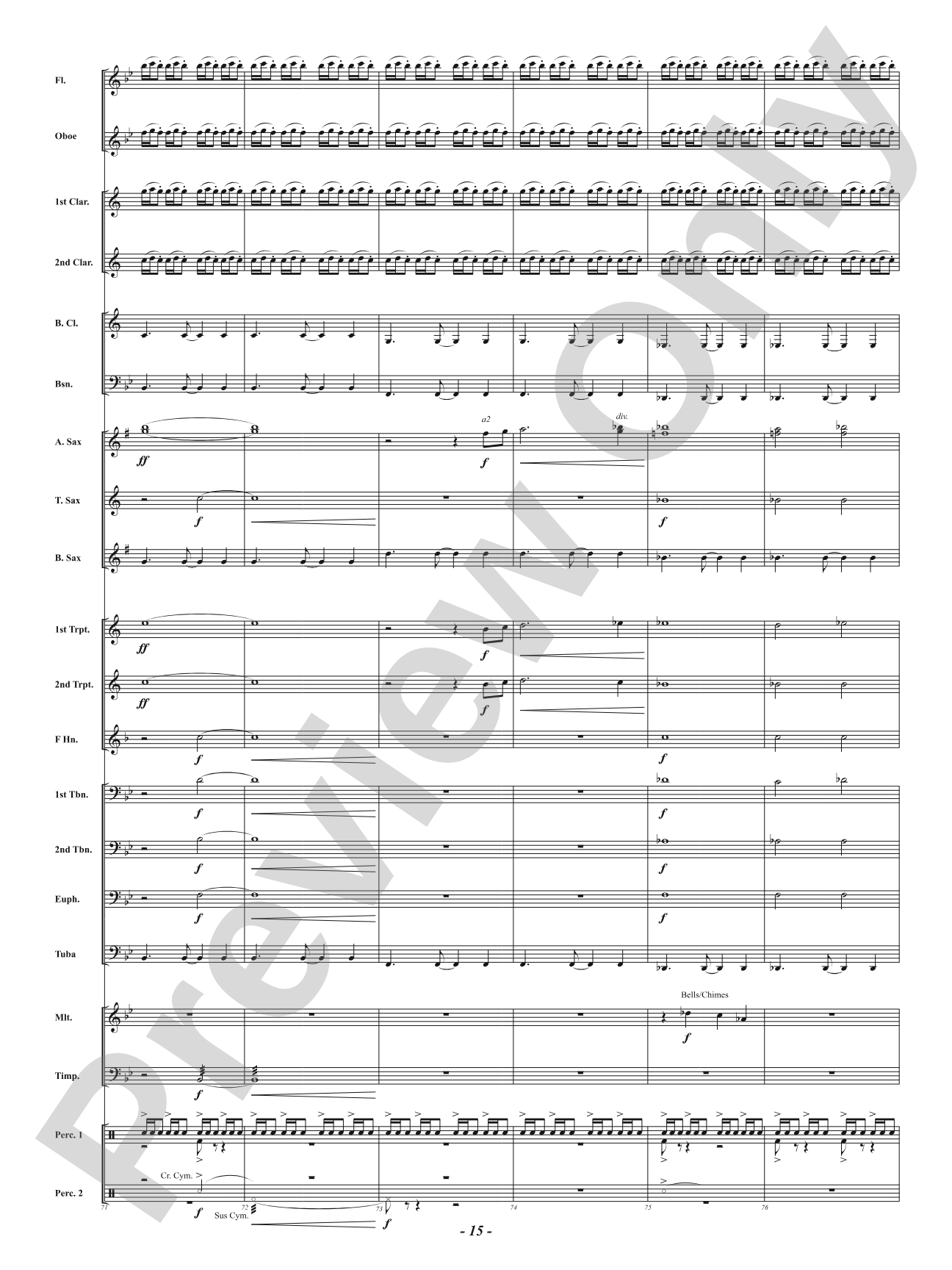 Across Illuminated Skies: Concert Band Conductor Score & Parts