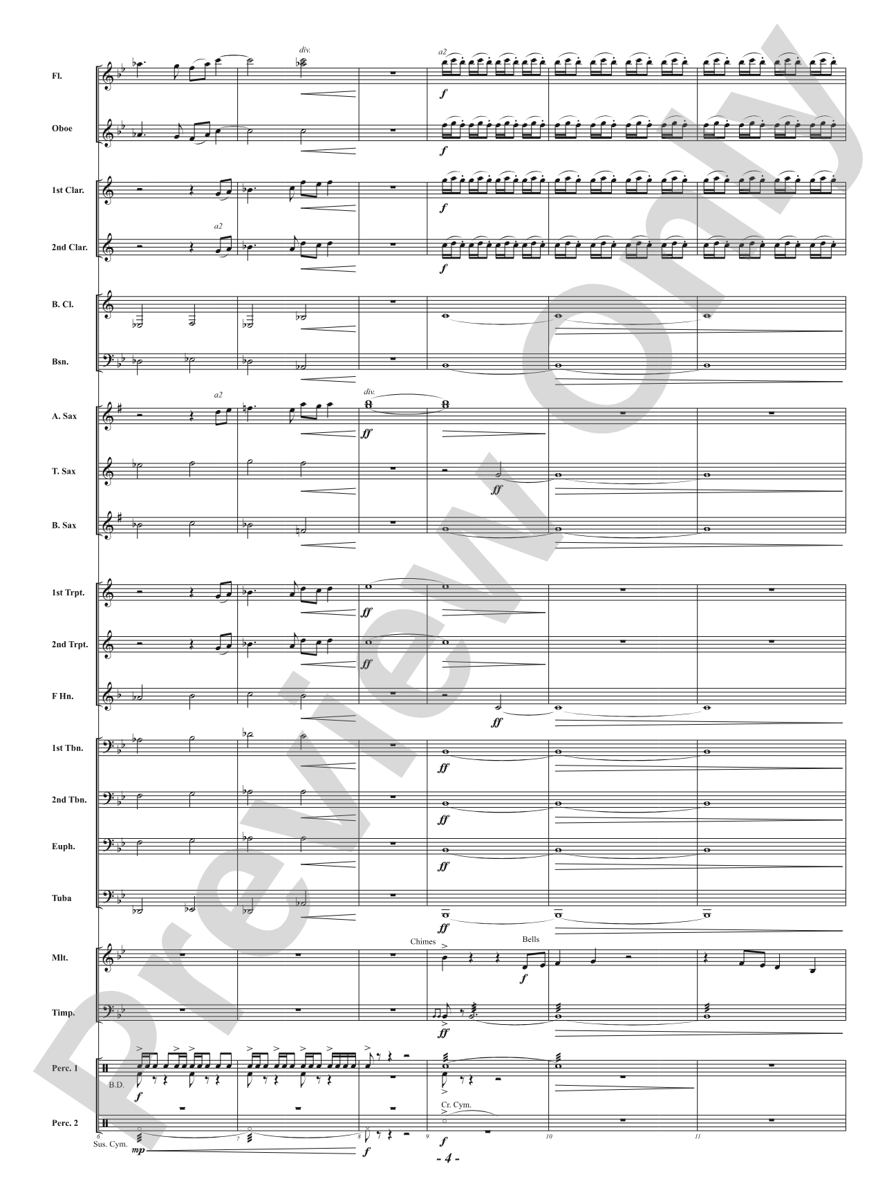 Across Illuminated Skies: Concert Band Conductor Score & Parts