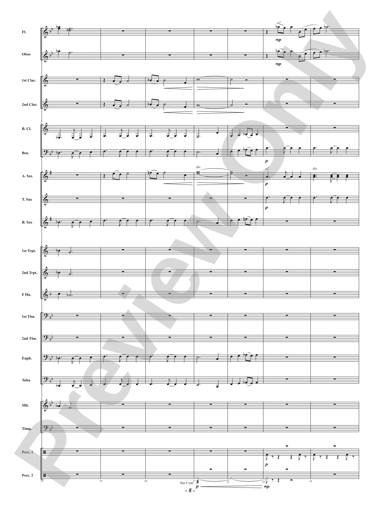 Across Illuminated Skies: Concert Band Conductor Score & Parts