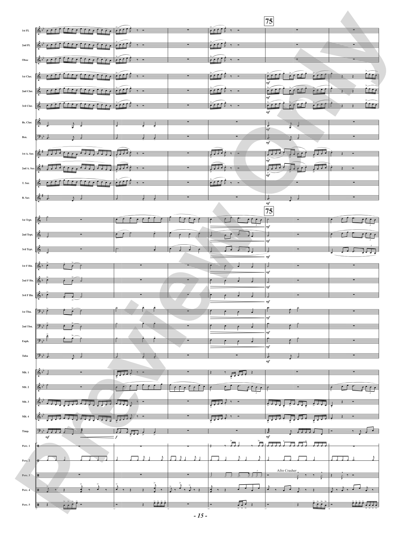 Palustrus: Concert Band Conductor Score & Parts