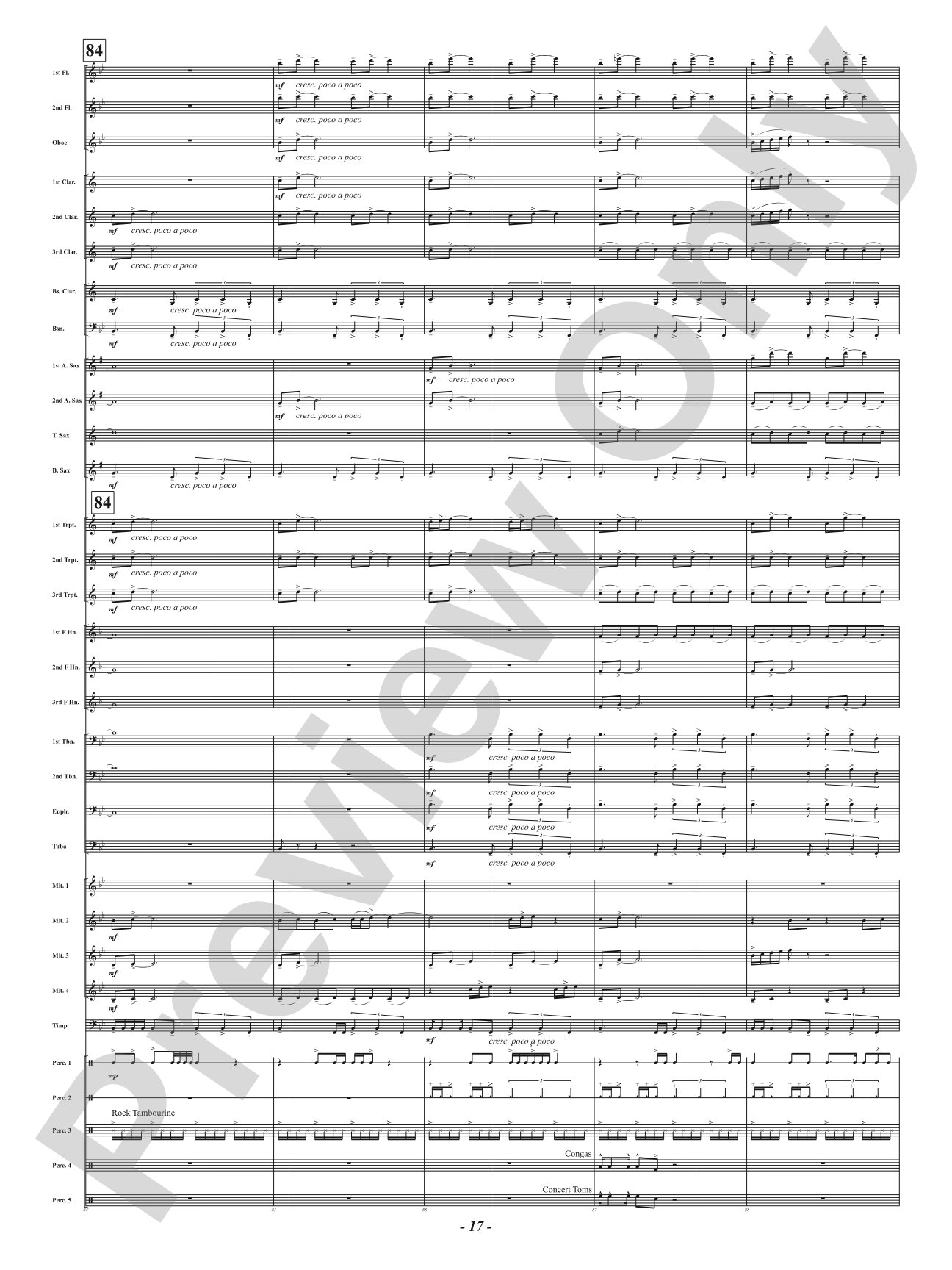 Palustrus: Concert Band Conductor Score & Parts