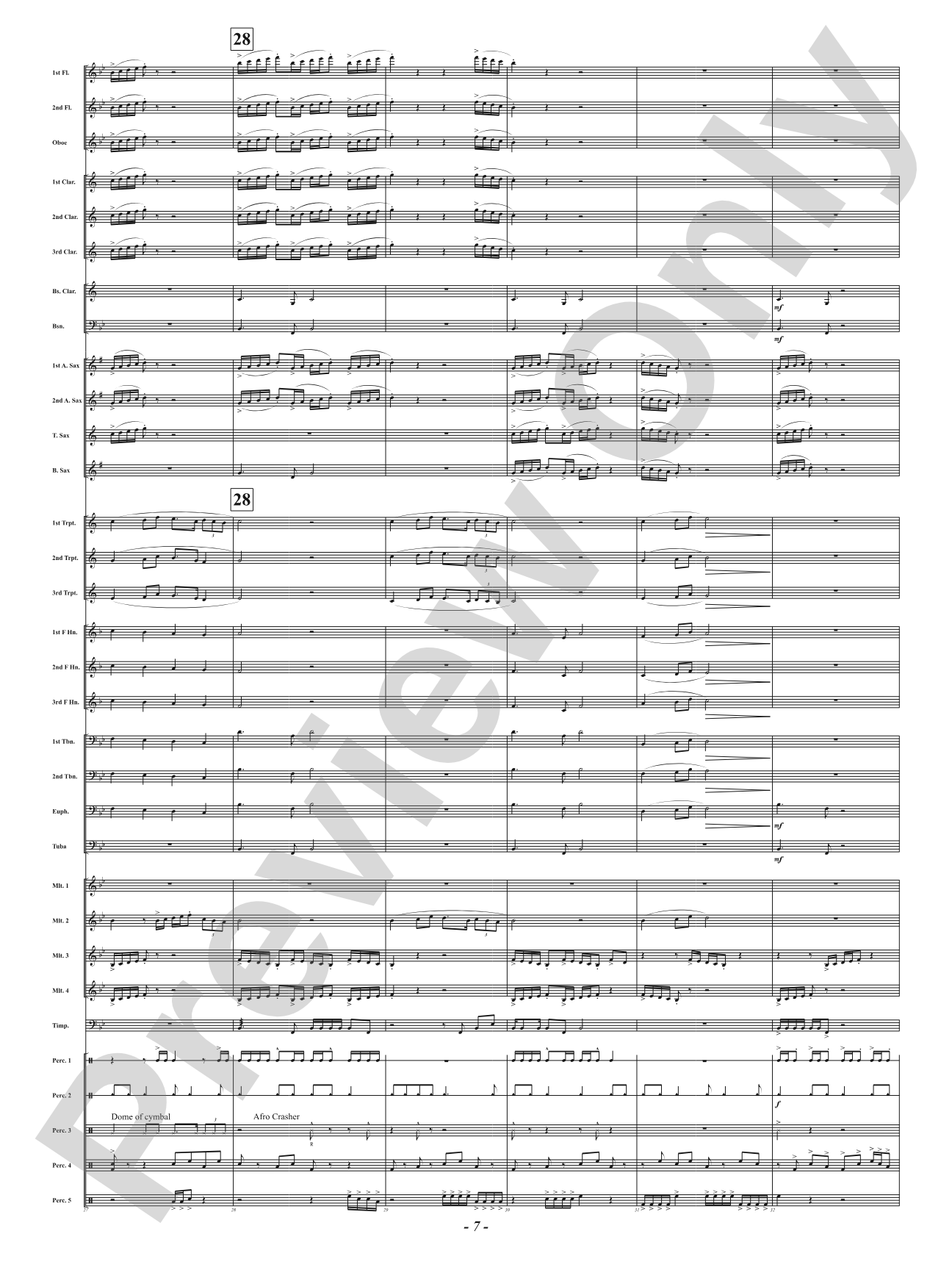 Palustrus: Concert Band Conductor Score & Parts