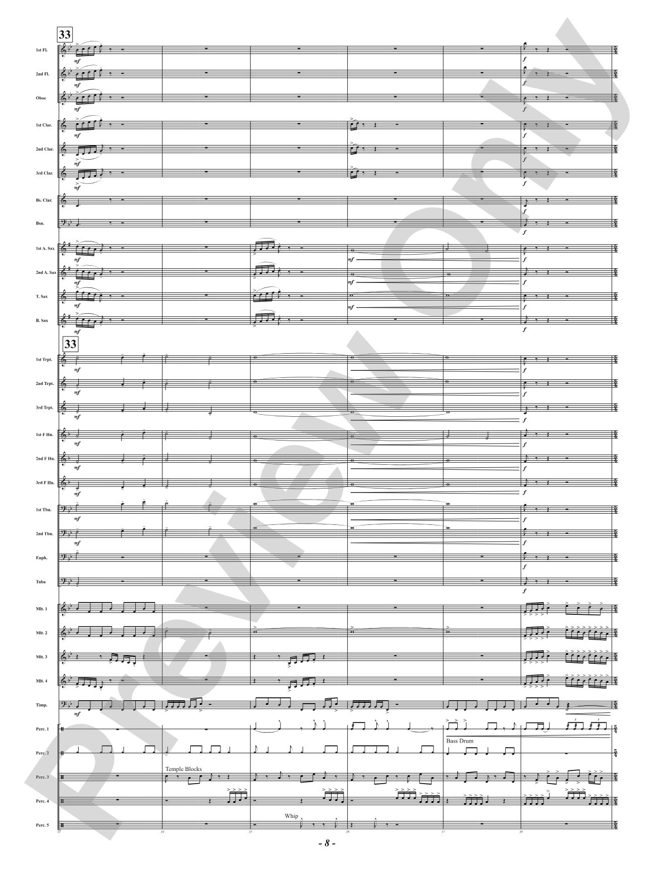 Palustrus: Concert Band Conductor Score & Parts