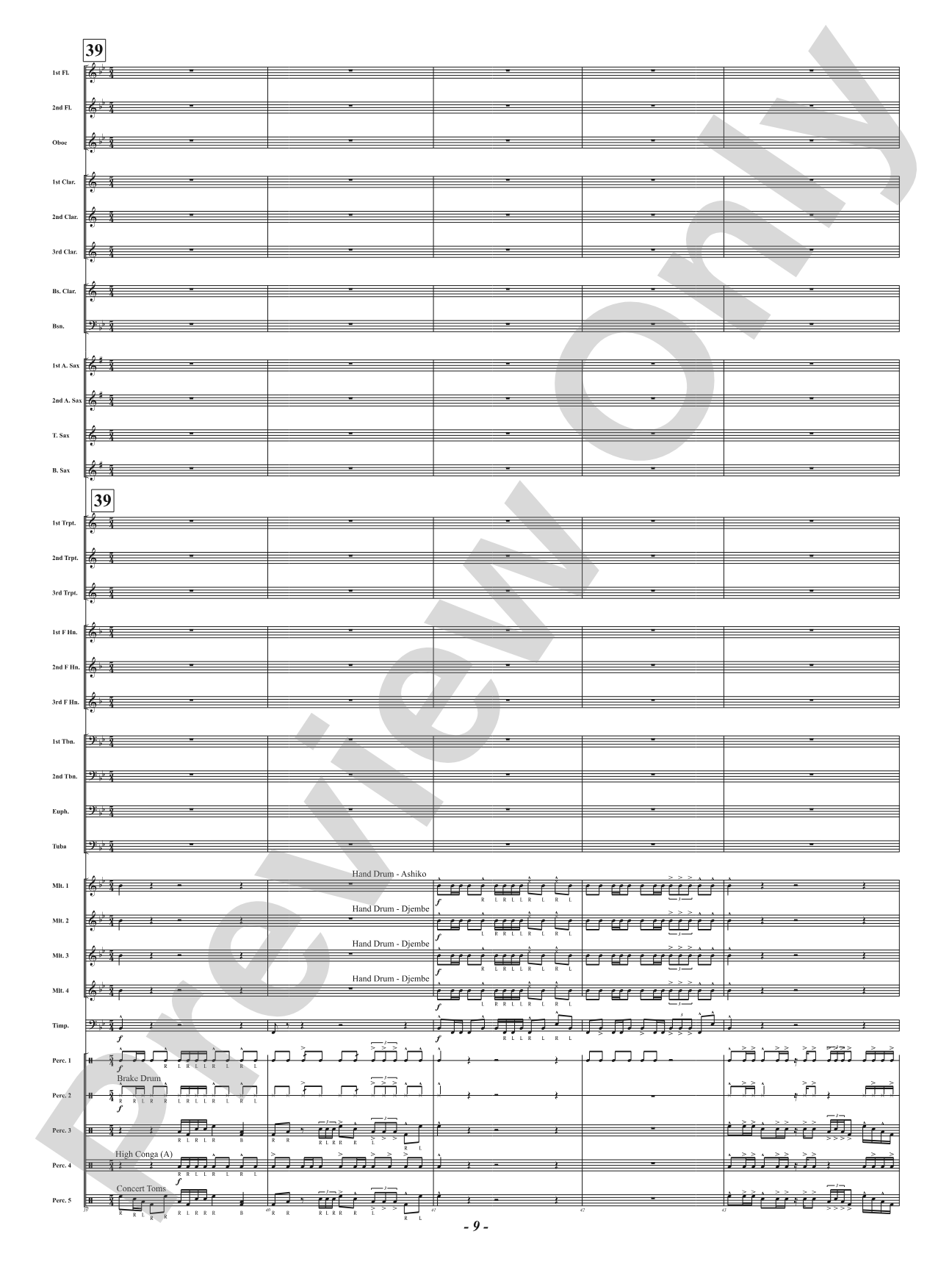 Palustrus: Concert Band Conductor Score & Parts