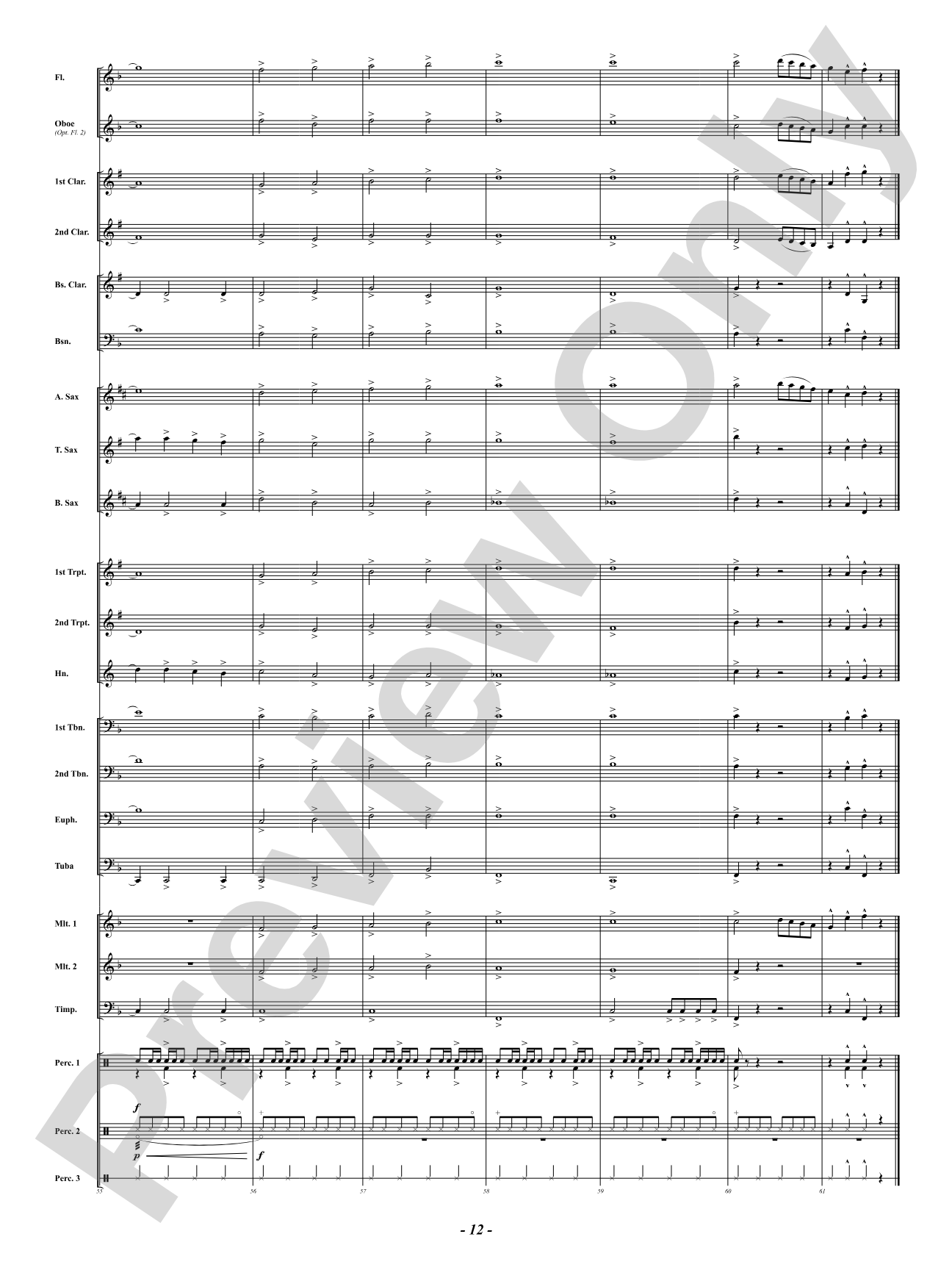 Angels We Have Heard On High: Concert Band Conductor Score & Parts