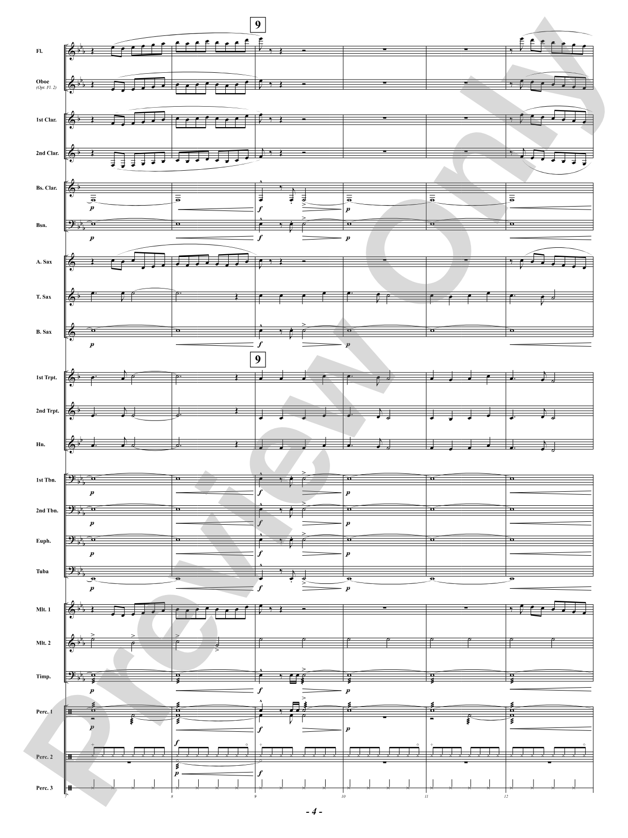Angels We Have Heard On High: Concert Band Conductor Score & Parts