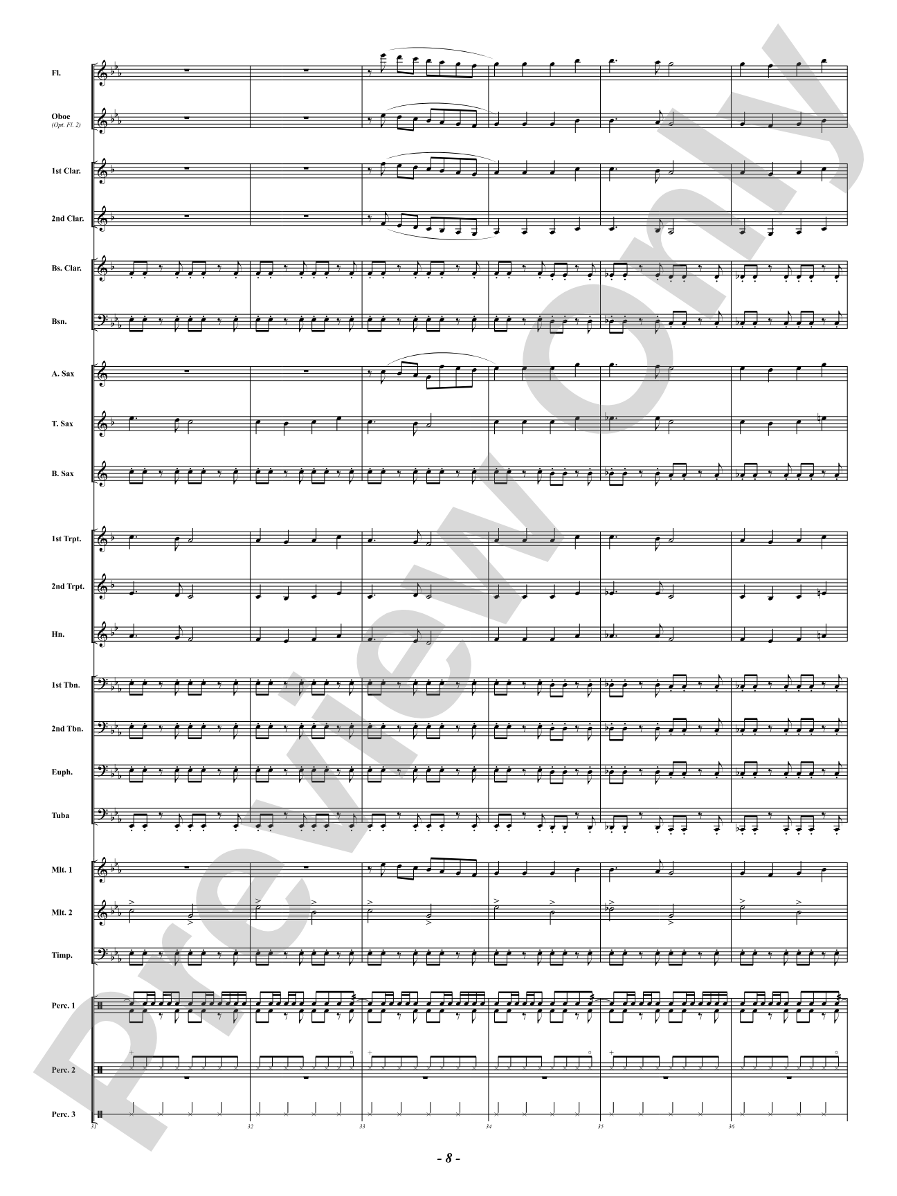Angels We Have Heard On High: Concert Band Conductor Score & Parts