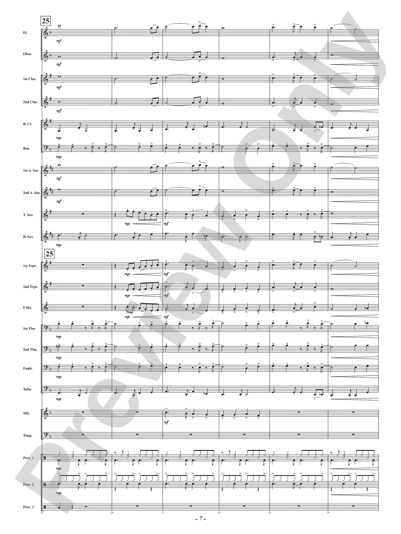 Santa's Workshop Samba: Concert Band Conductor Score & Parts
