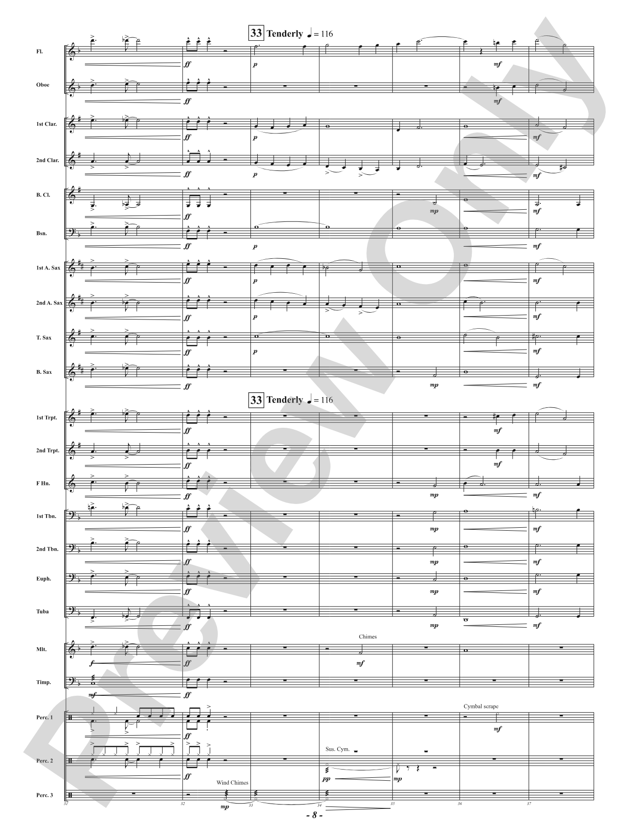 Santa's Workshop Samba: Concert Band Conductor Score & Parts