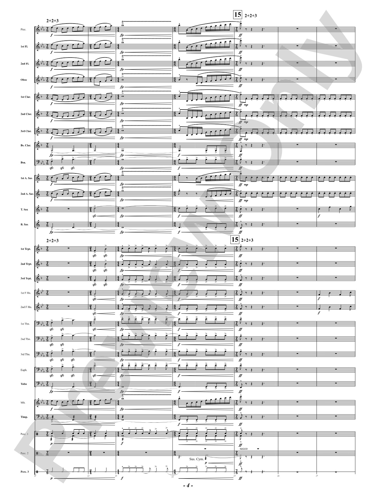 Courage Undaunted: Concert Band Conductor Score & Parts