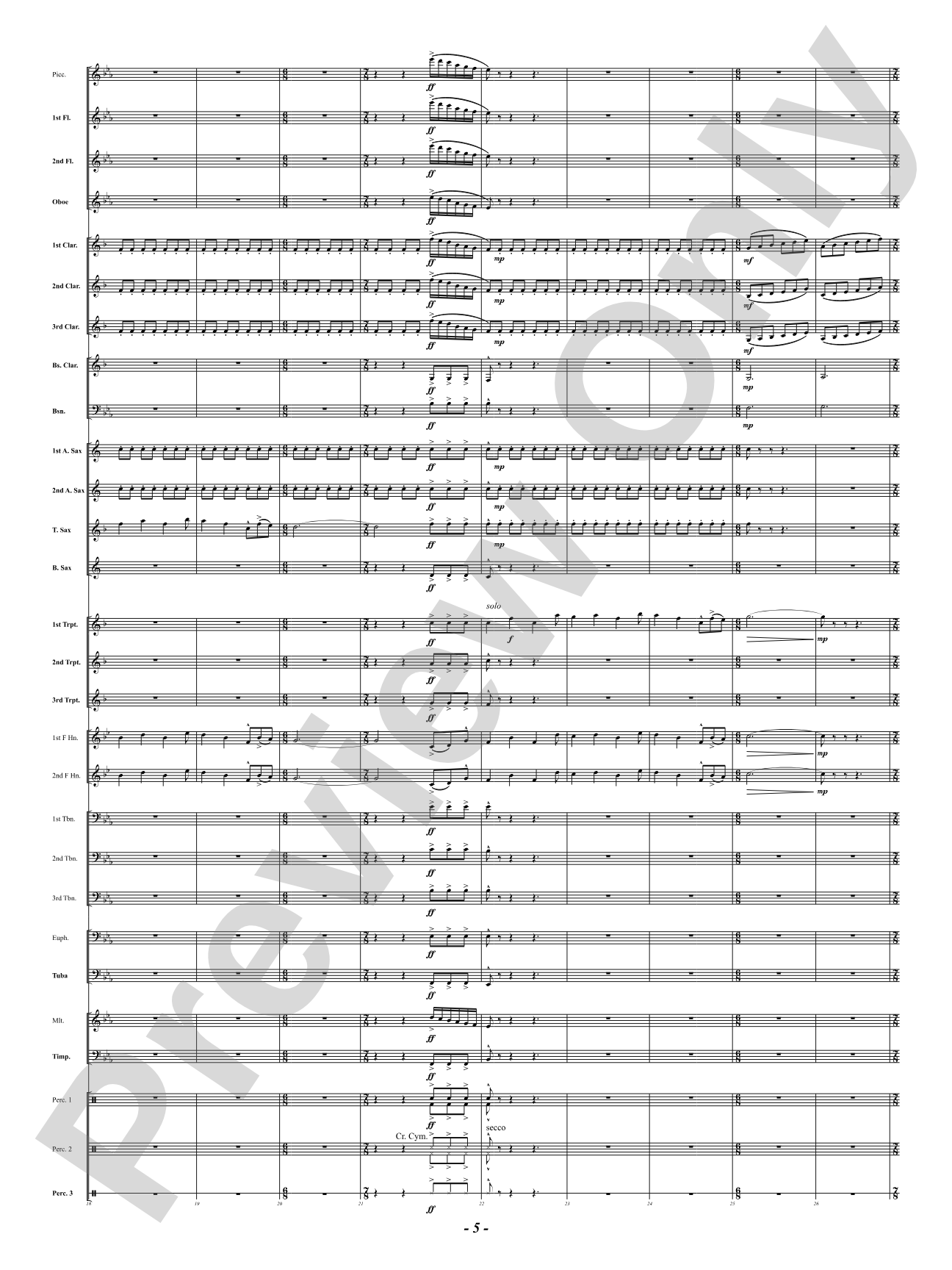 Courage Undaunted: Concert Band Conductor Score & Parts