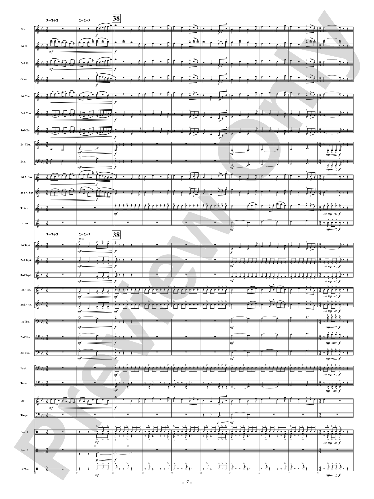 Courage Undaunted: Concert Band Conductor Score & Parts