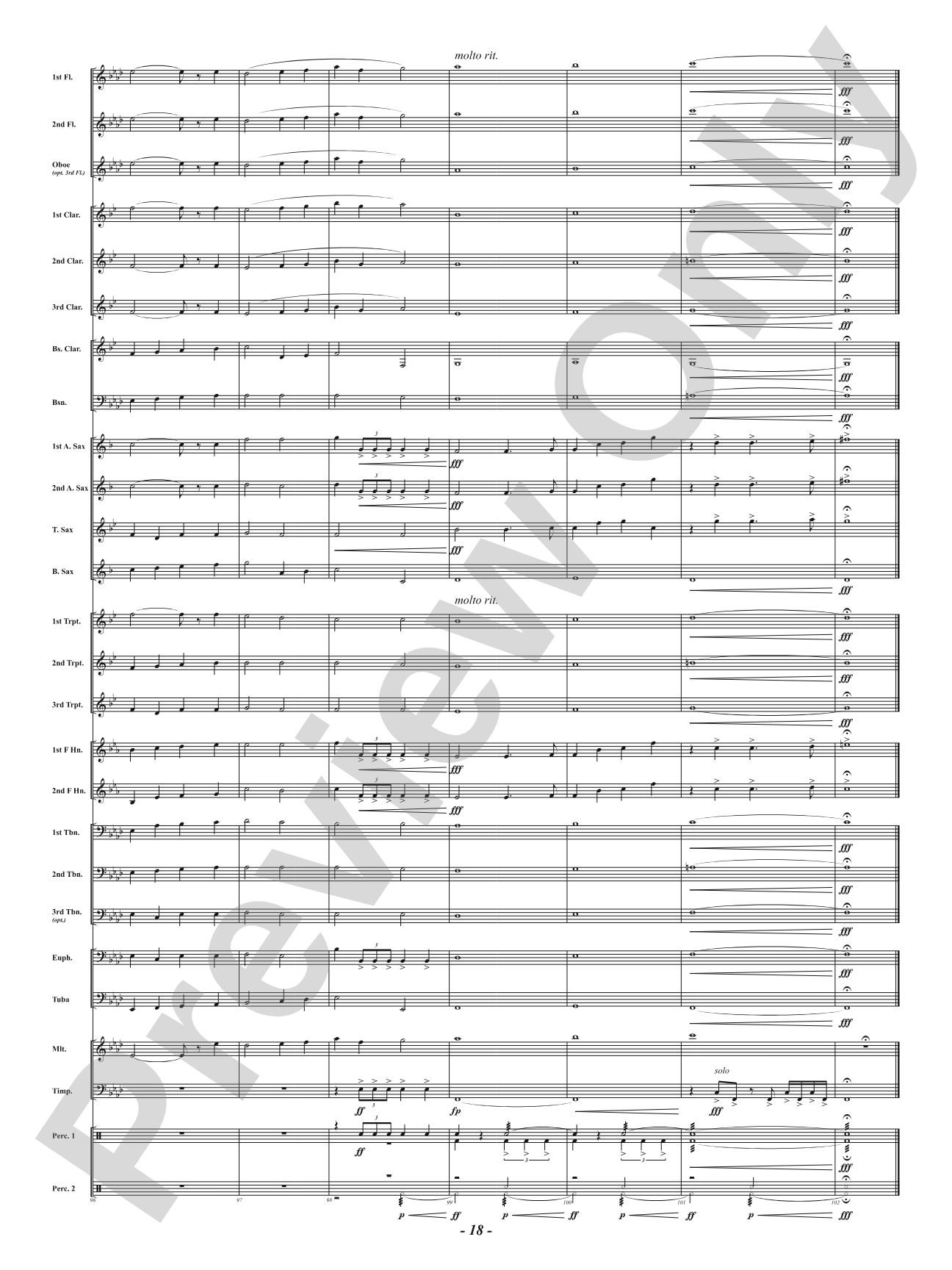 Almighty Hand - God of Our Fathers: Concert Band Conductor Score & Parts