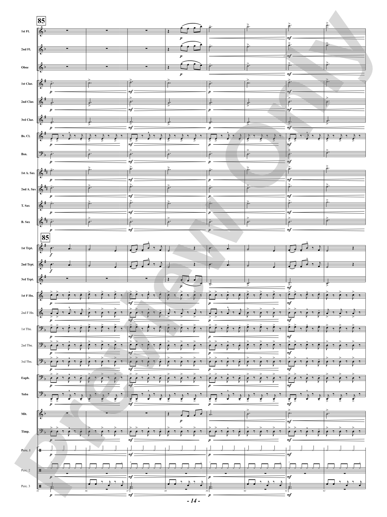 We Three Kings: Concert Band Conductor Score & Parts