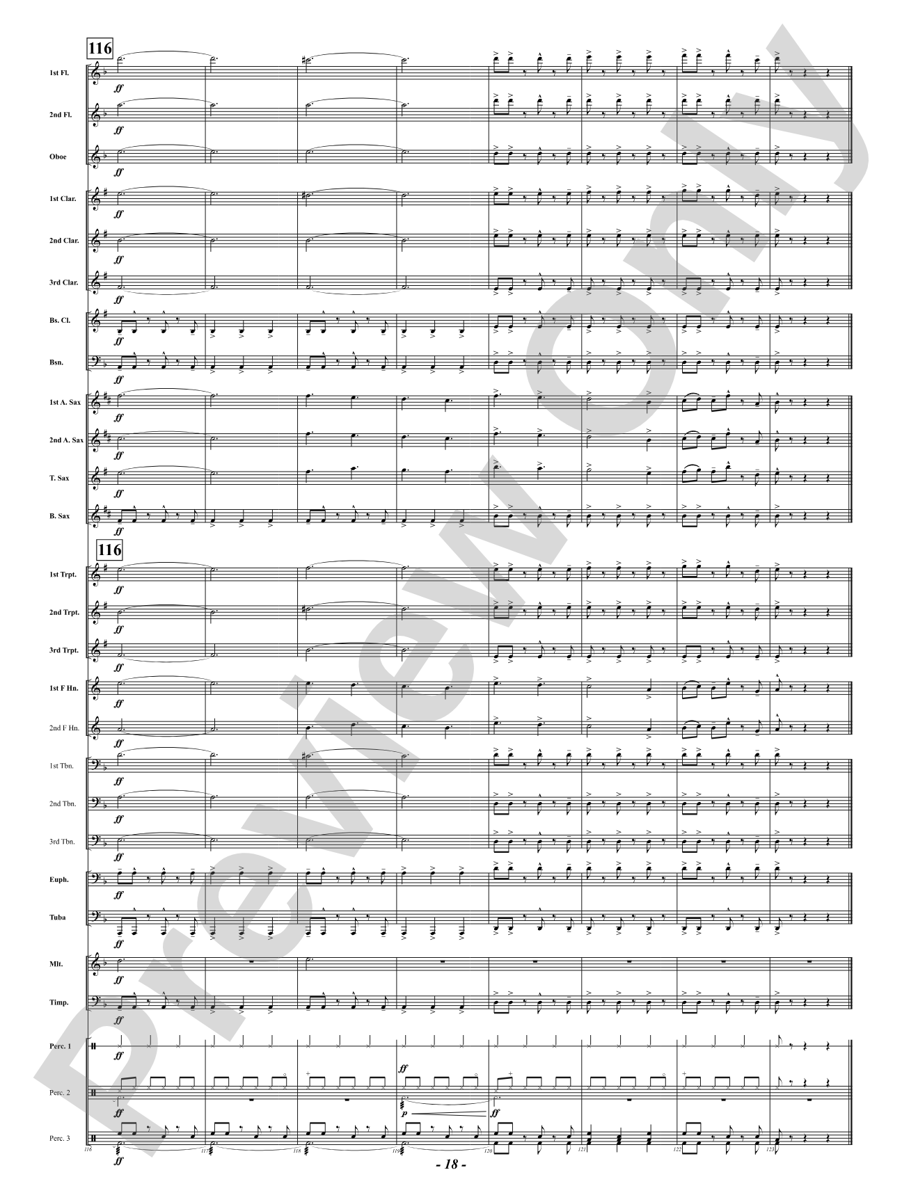 We Three Kings: Concert Band Conductor Score & Parts