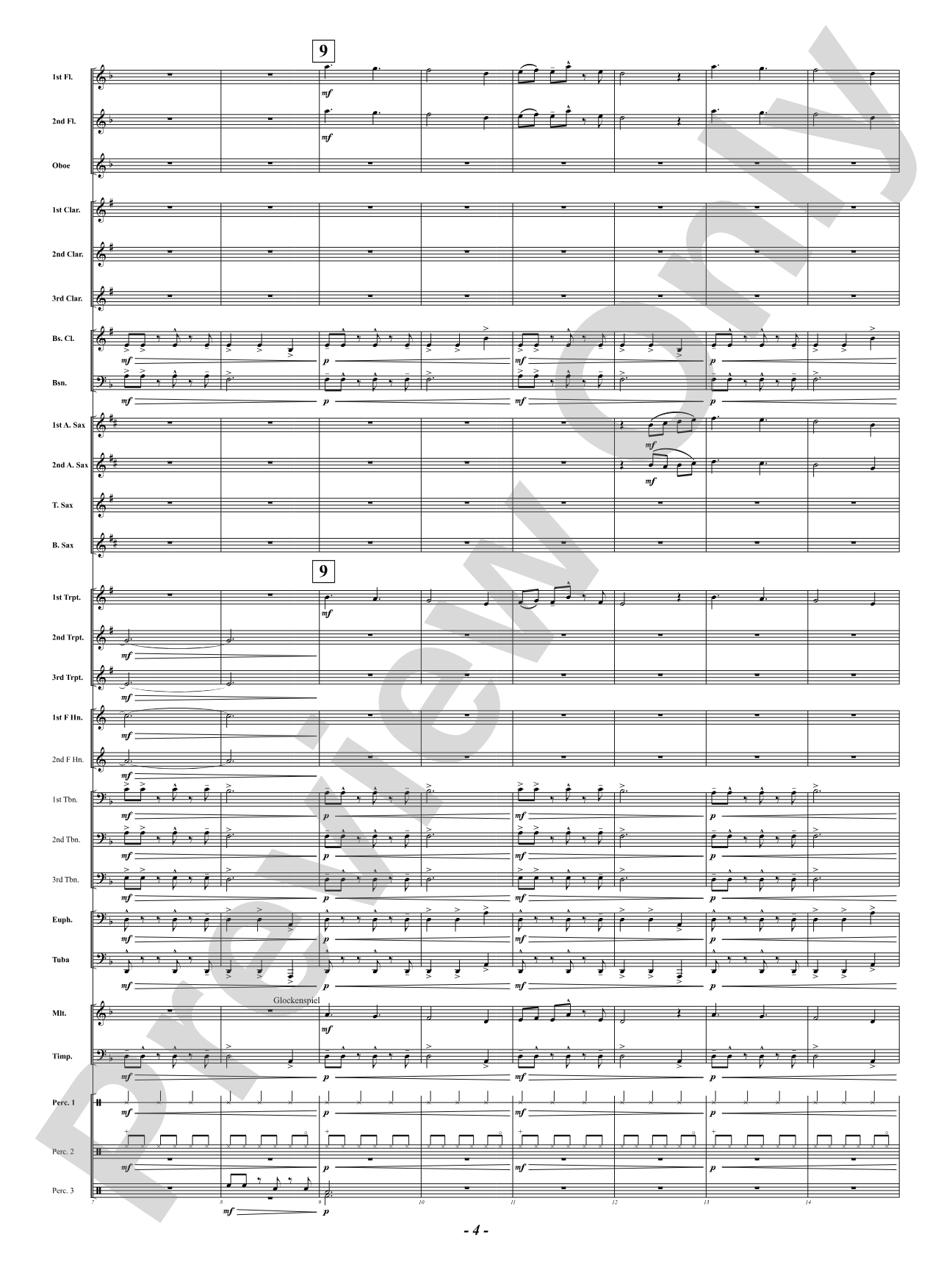 We Three Kings: Concert Band Conductor Score & Parts