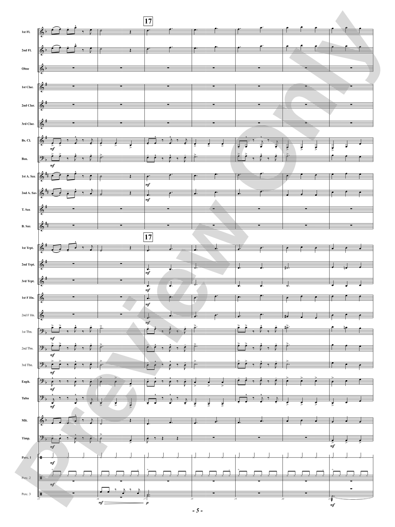We Three Kings: Concert Band Conductor Score & Parts