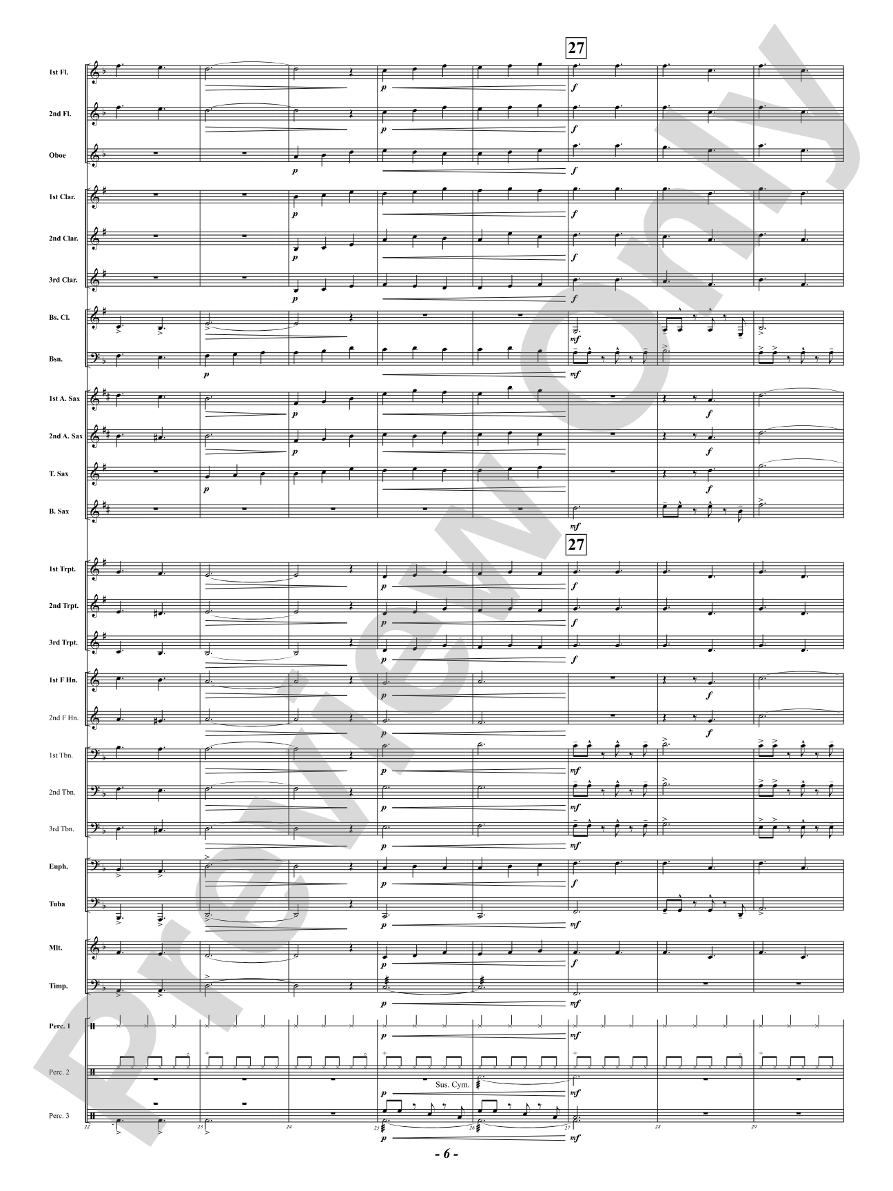 We Three Kings: Concert Band Conductor Score & Parts