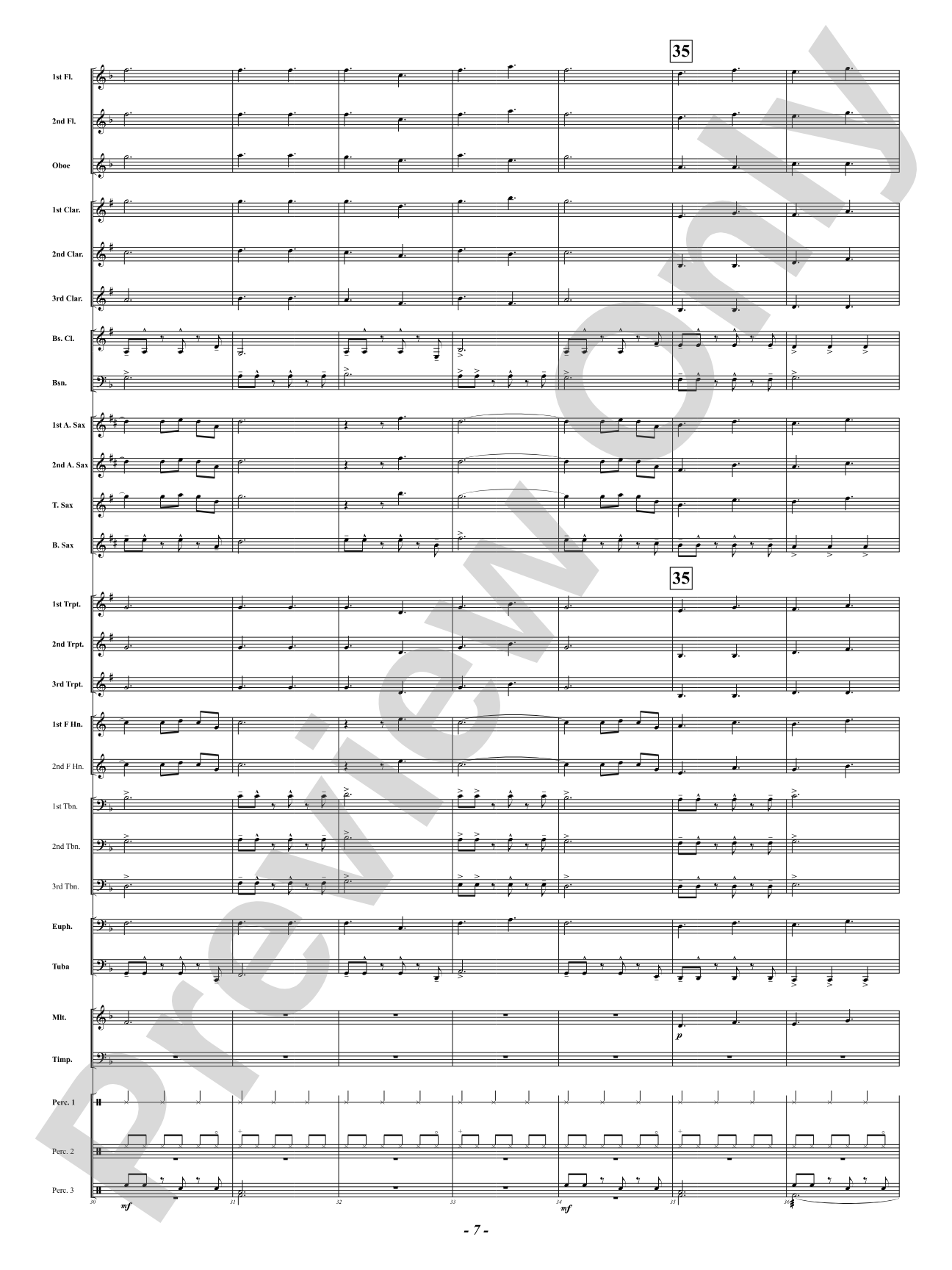 We Three Kings: Concert Band Conductor Score & Parts