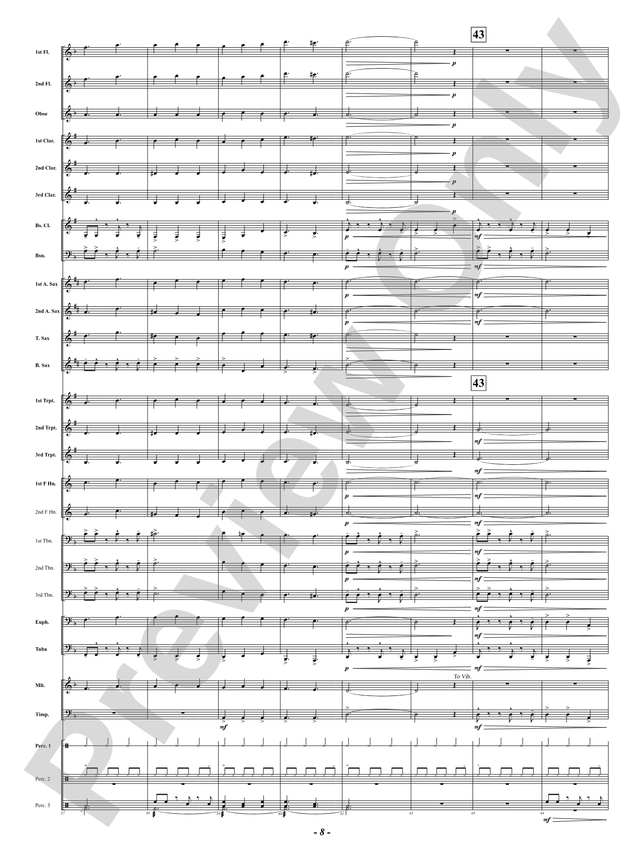 We Three Kings: Concert Band Conductor Score & Parts