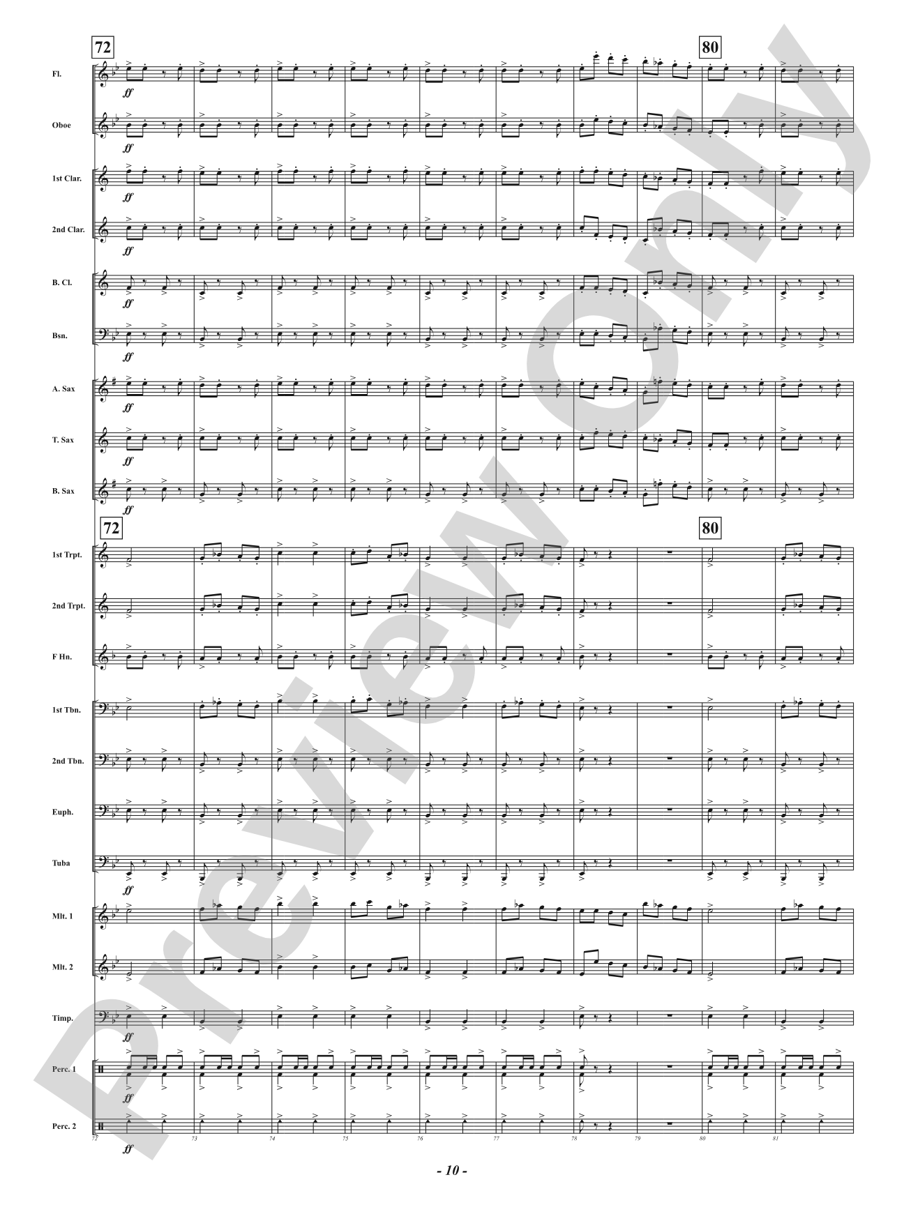Infernal Galop - From <i>Orpheus in the Underworld</i>: Concert Band Conductor Score & Parts