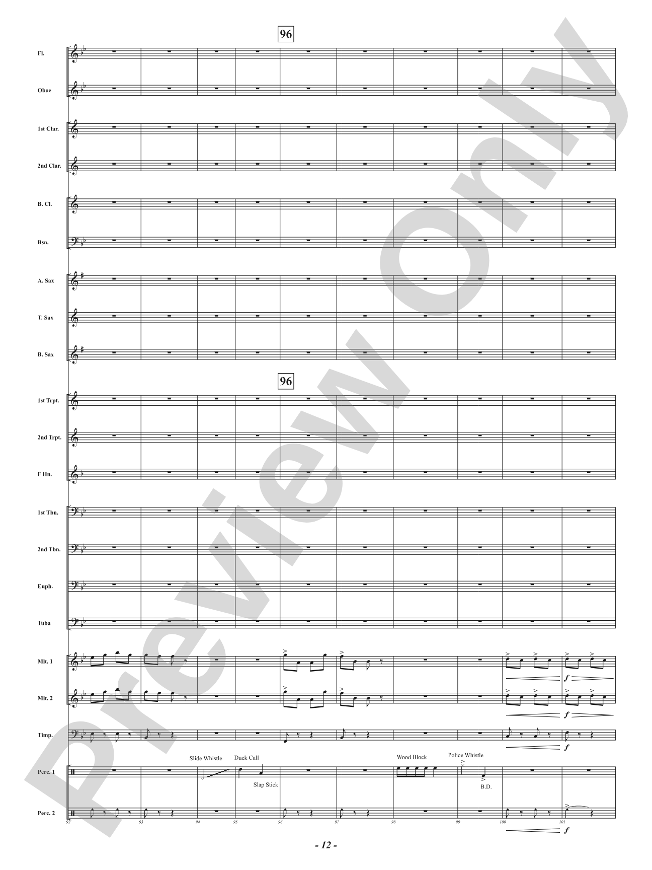 Infernal Galop - From <i>Orpheus in the Underworld</i>: Concert Band Conductor Score & Parts