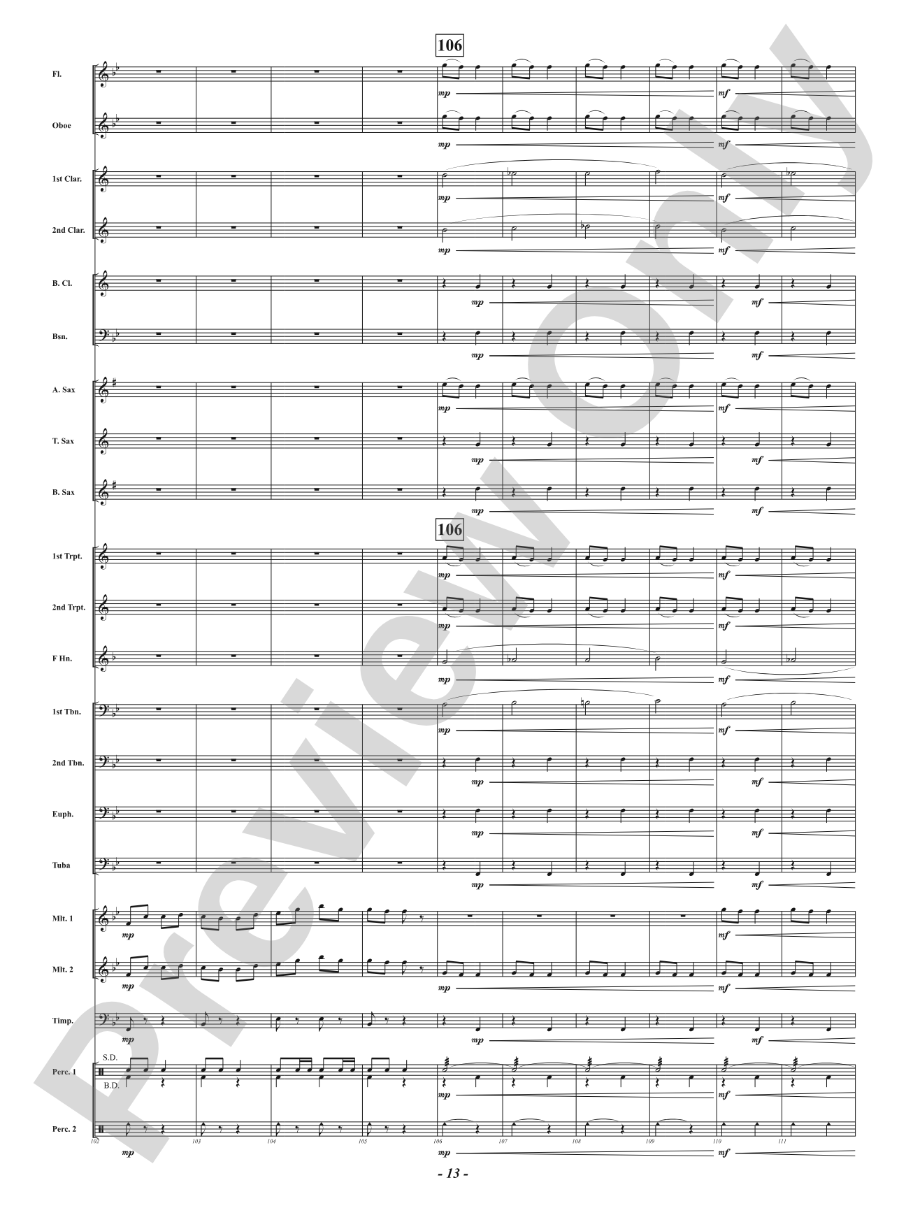 Infernal Galop - From <i>Orpheus in the Underworld</i>: Concert Band Conductor Score & Parts