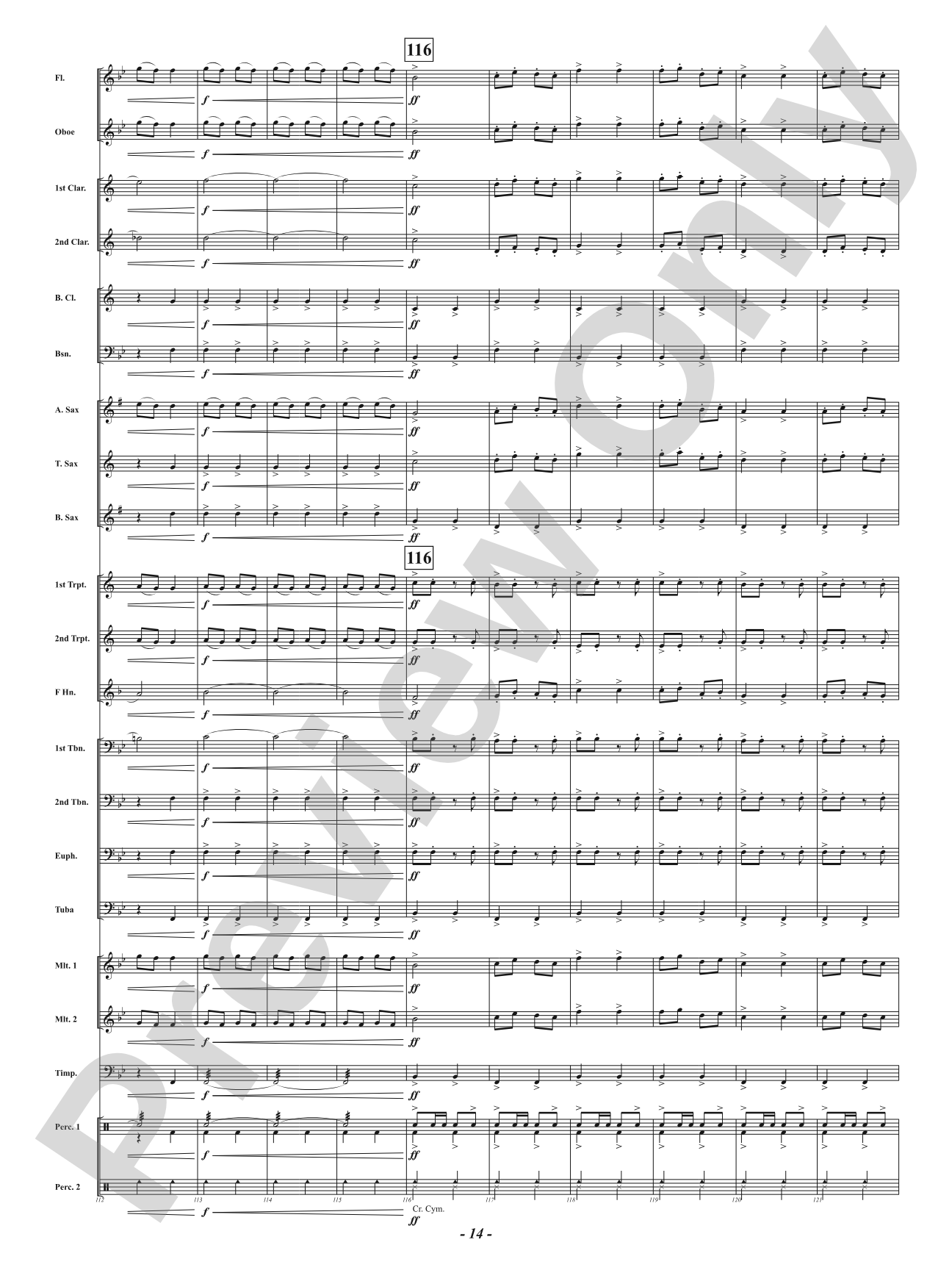 Infernal Galop - From <i>Orpheus in the Underworld</i>: Concert Band Conductor Score & Parts