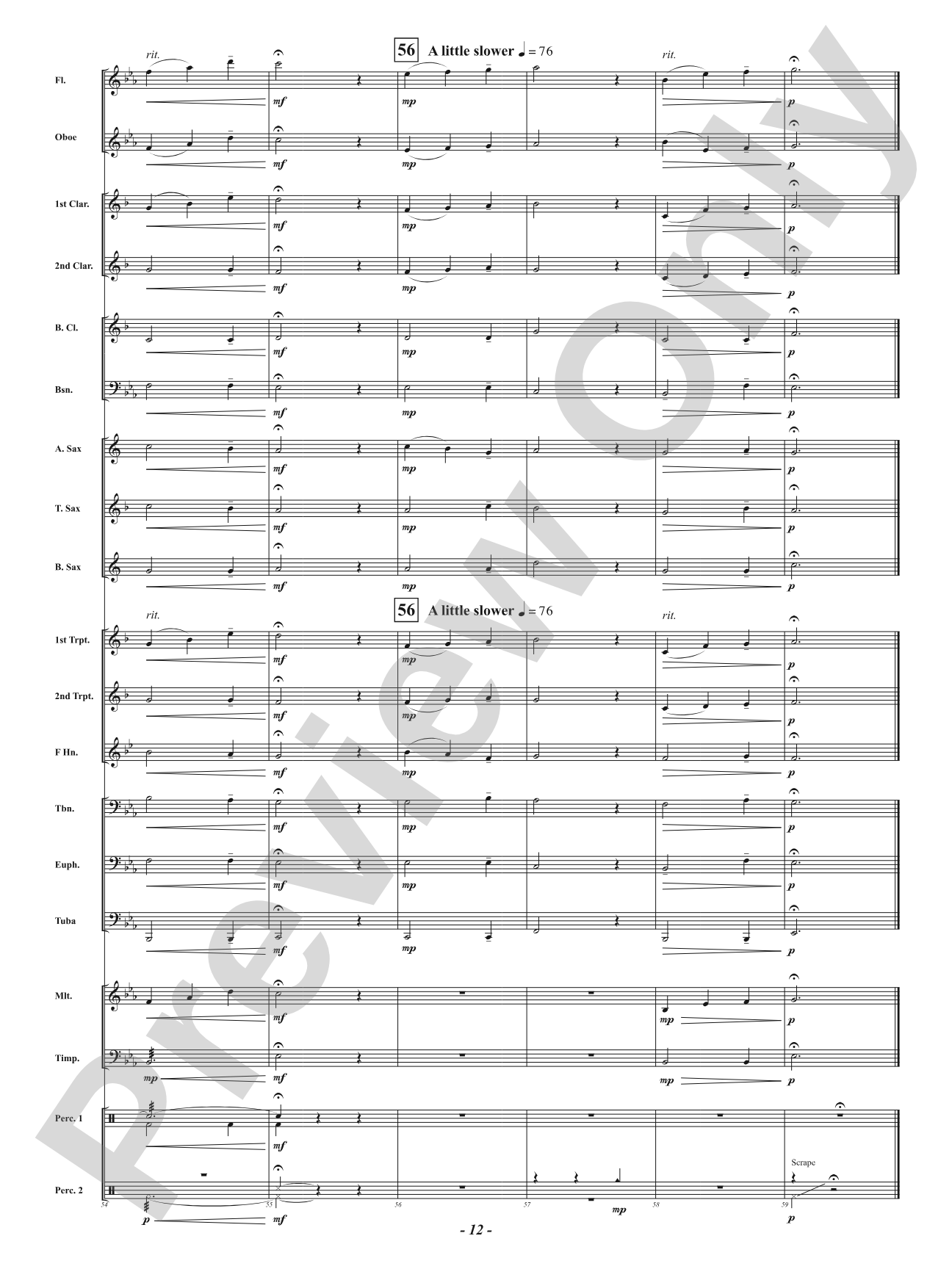 Afterlight: Concert Band Conductor Score & Parts