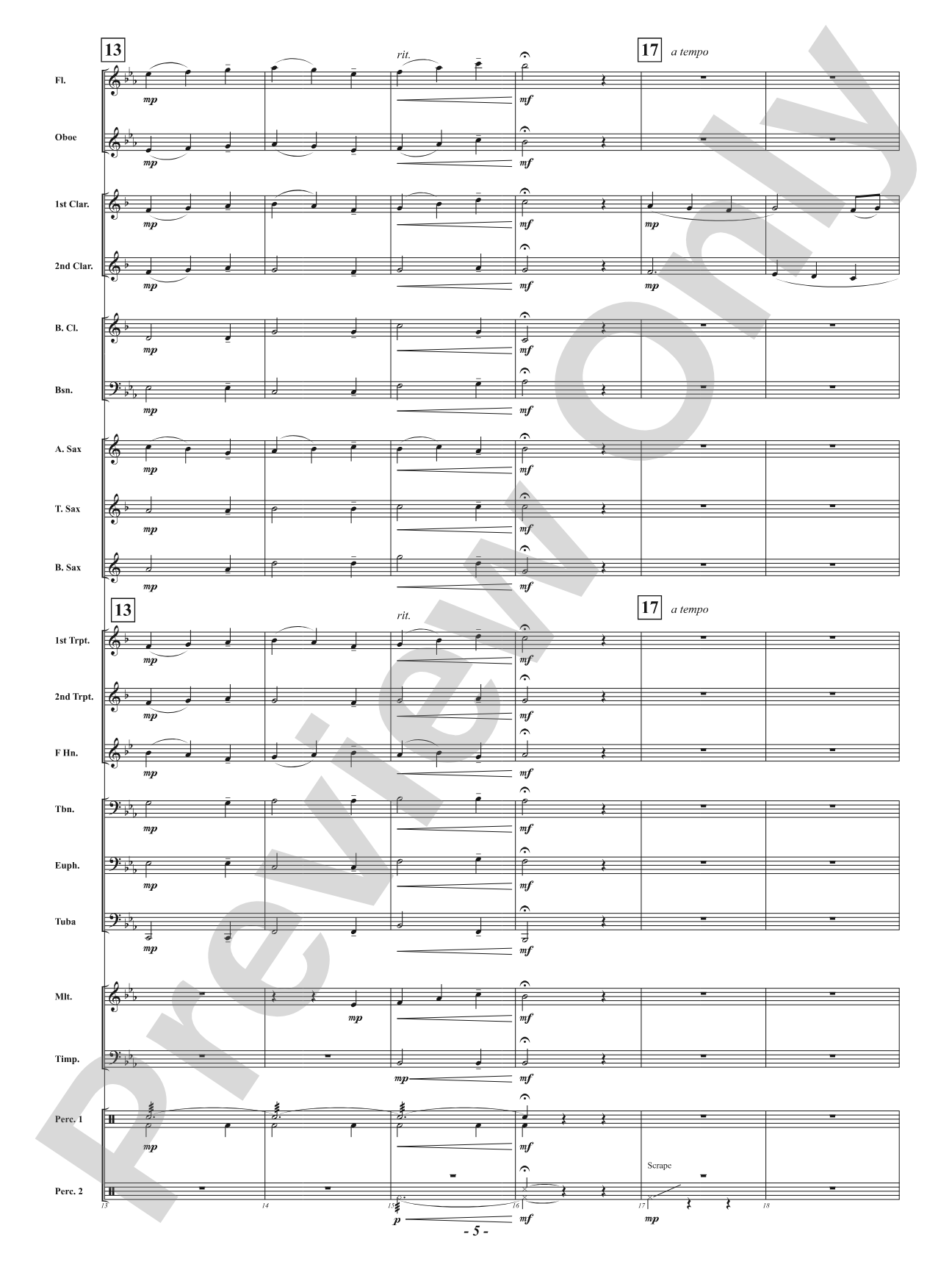 Afterlight: Concert Band Conductor Score & Parts