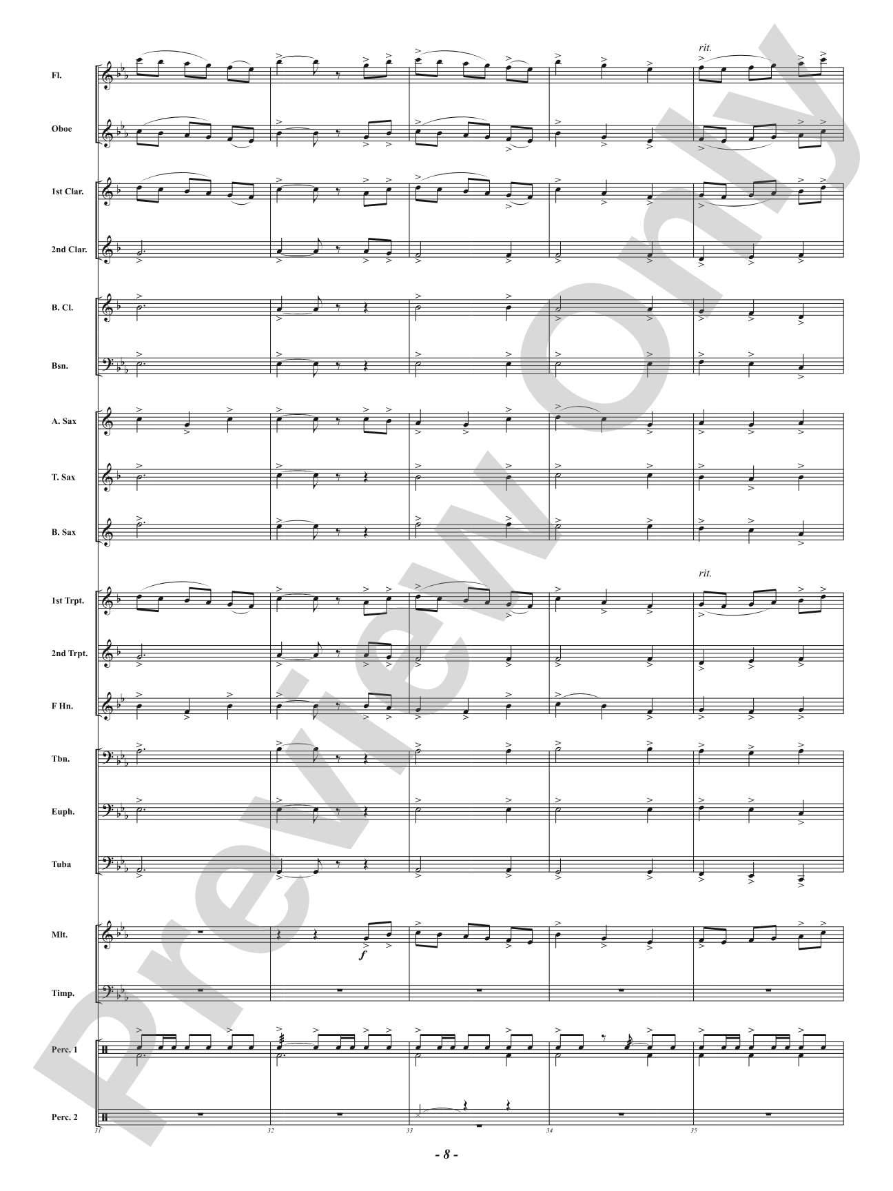 Afterlight: Concert Band Conductor Score & Parts