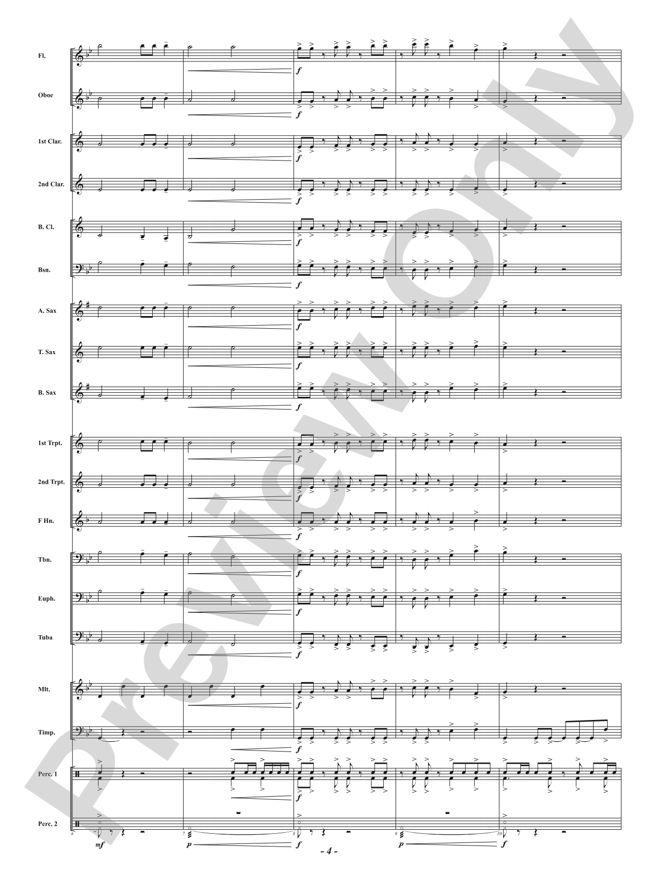 Talon: Concert Band Conductor Score & Parts