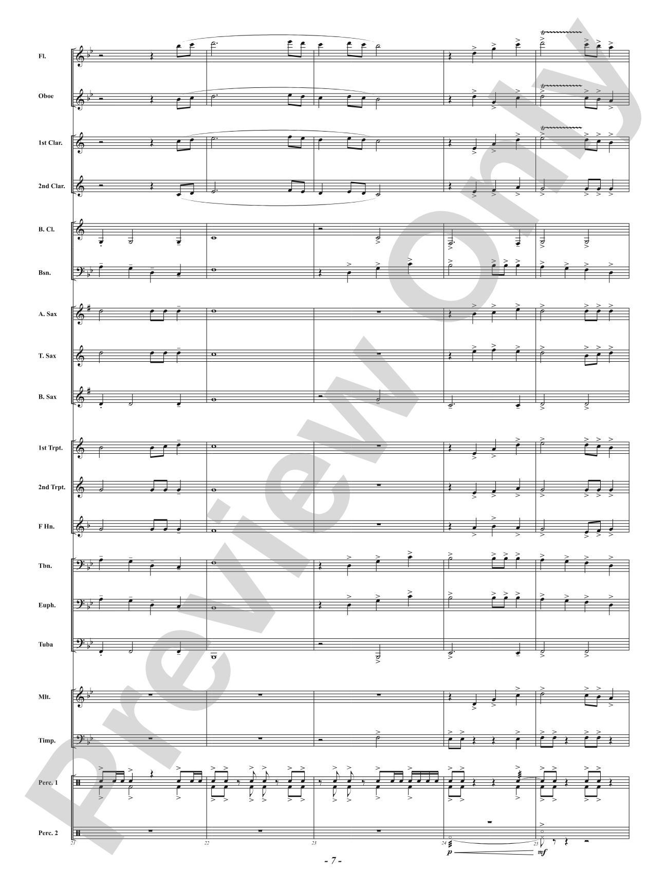 Talon: Concert Band Conductor Score & Parts