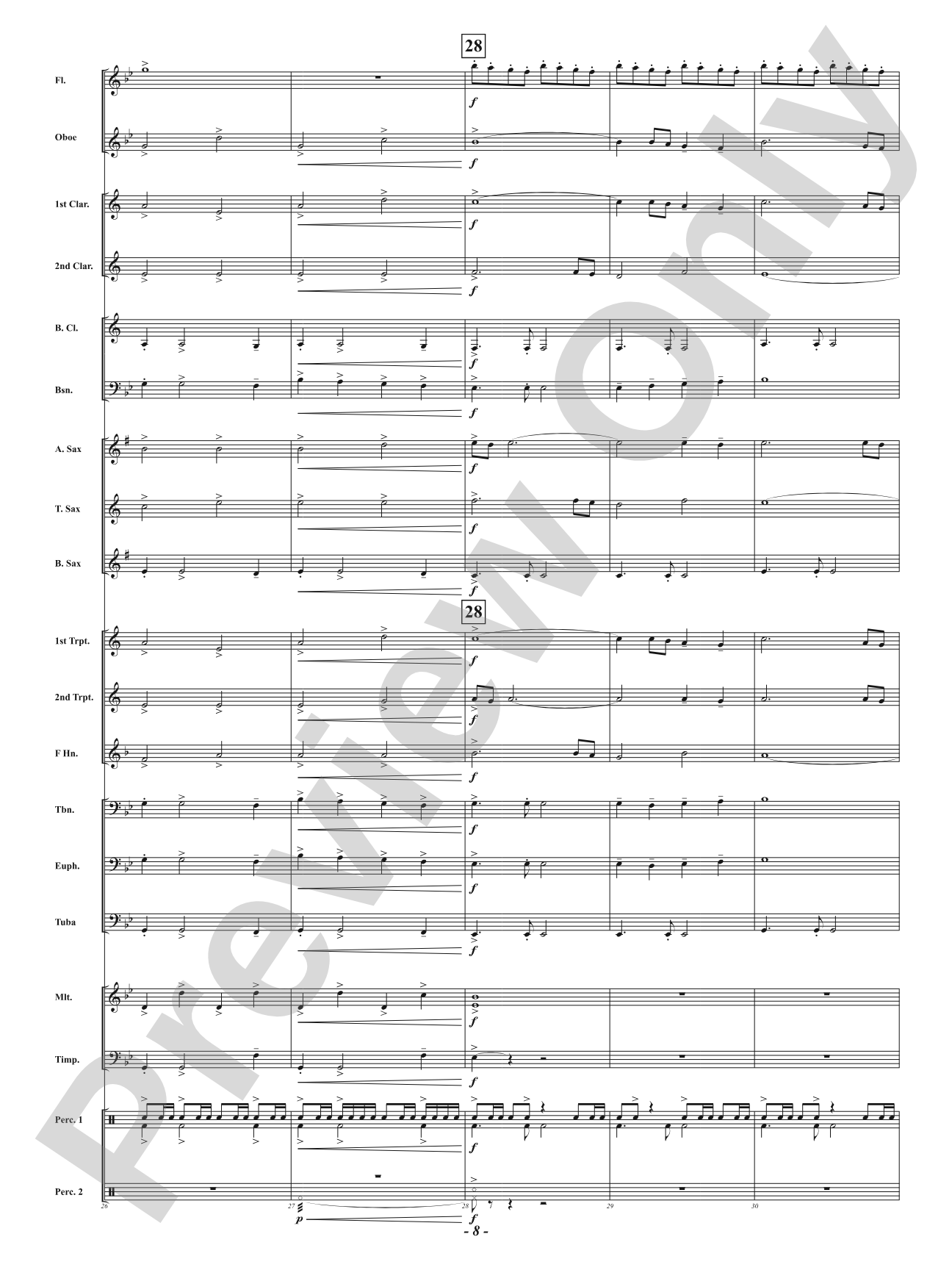 Talon: Concert Band Conductor Score & Parts