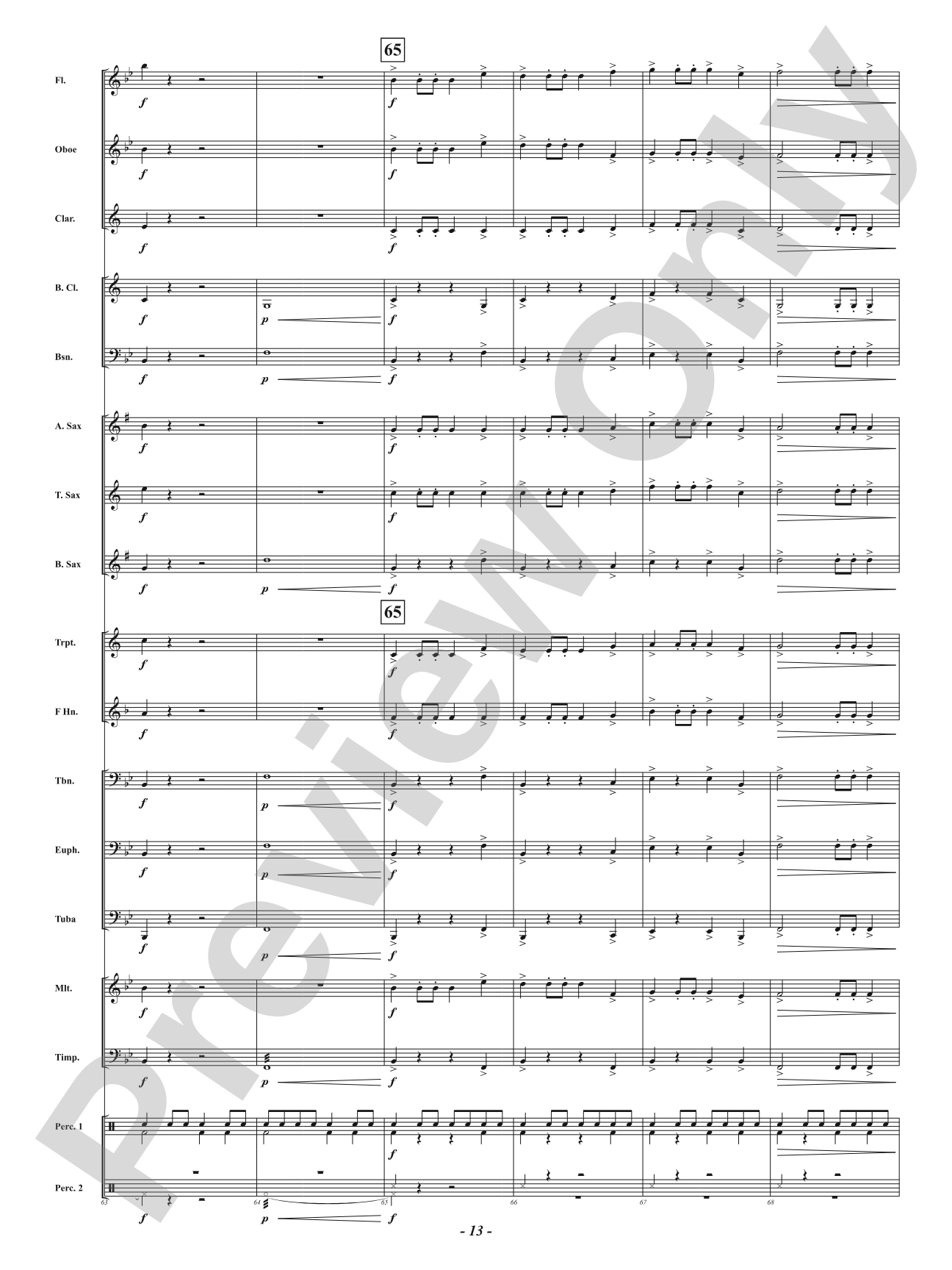 Inspiritus Overture: Concert Band Conductor Score & Parts
