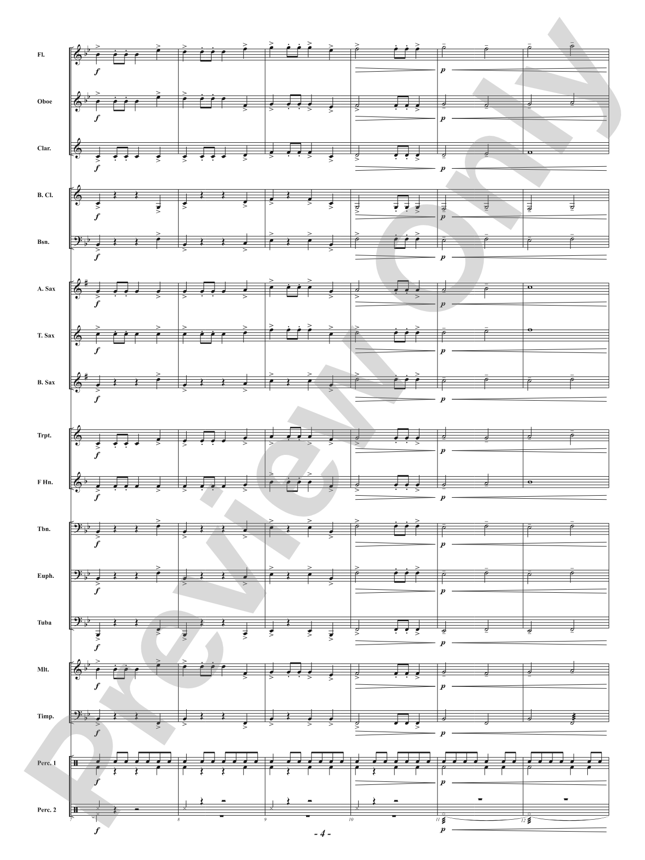 Inspiritus Overture: Concert Band Conductor Score & Parts