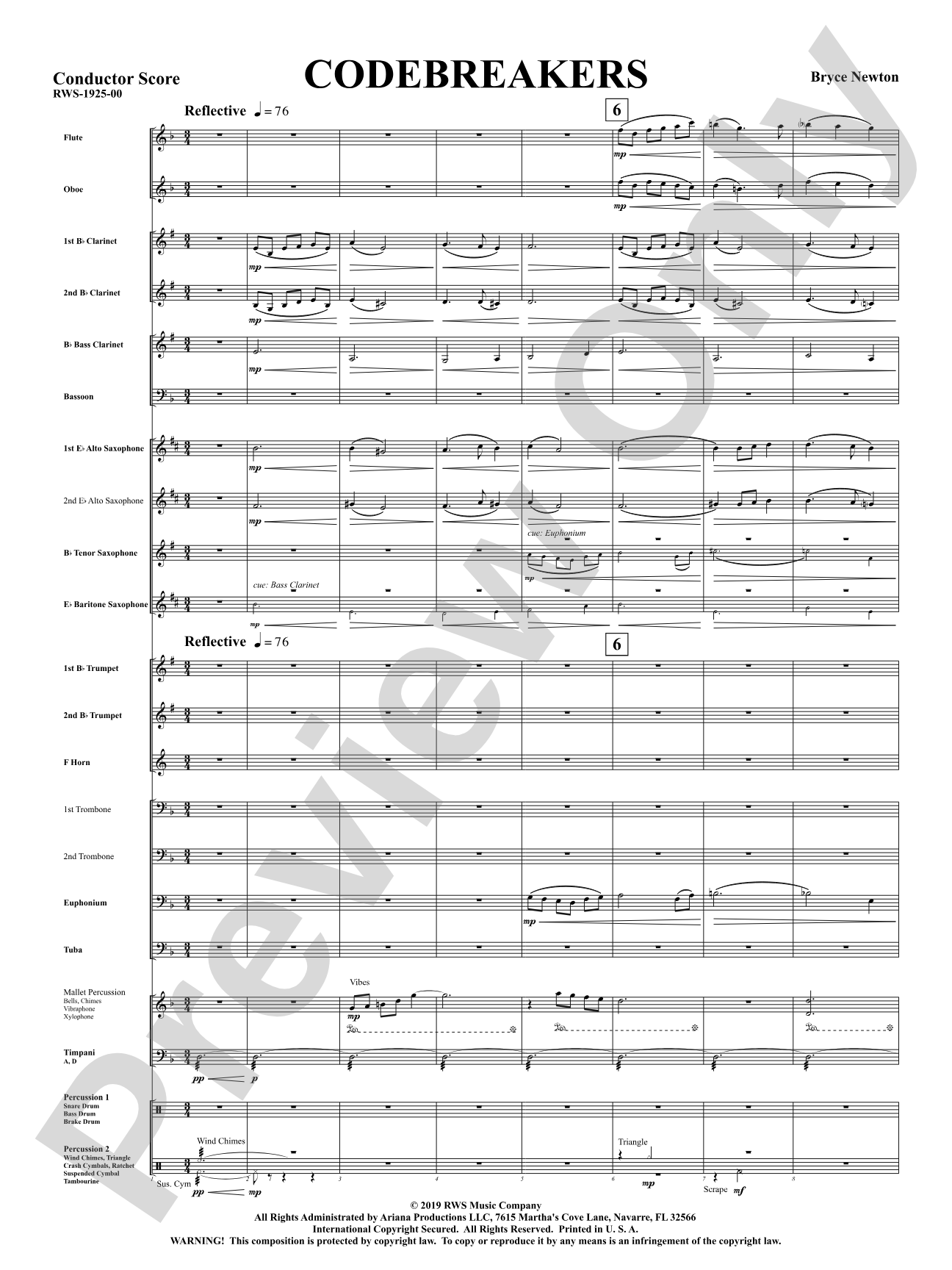 Codebreakers: Concert Band Conductor Score & Parts