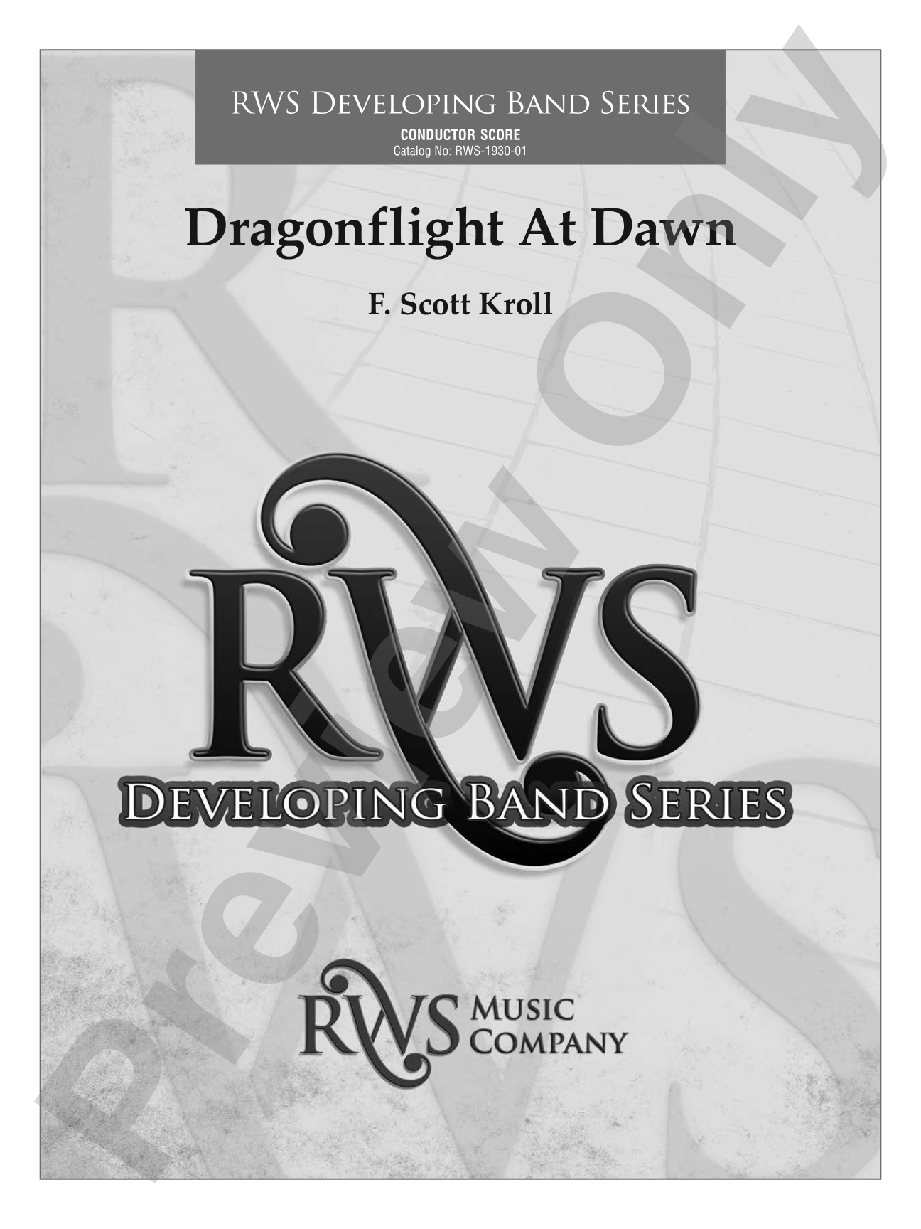 Dragonflight at Dawn: Concert Band Conductor Score & Parts