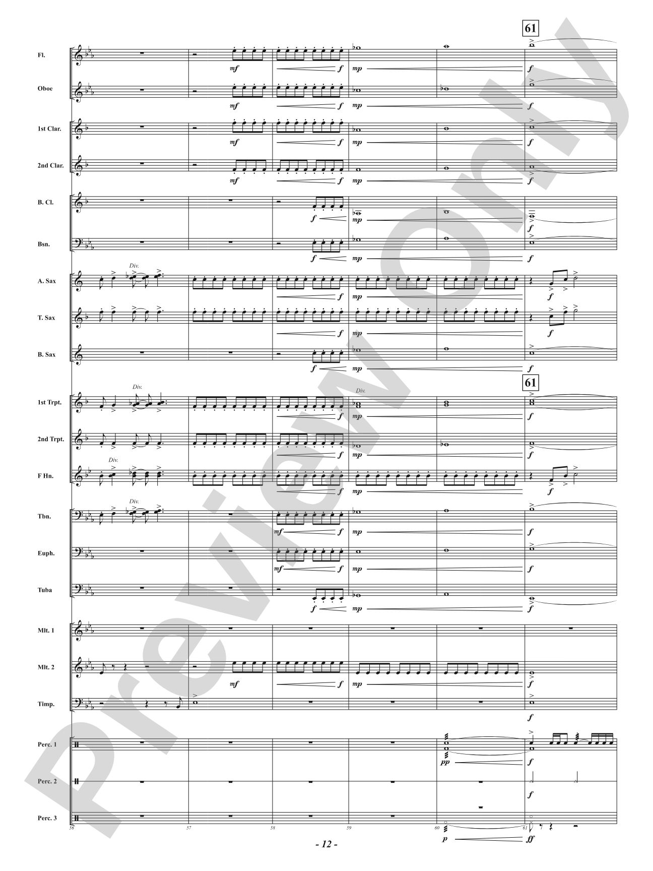 Flying Fortress - A Fanfare for Band: Concert Band Conductor Score & Parts