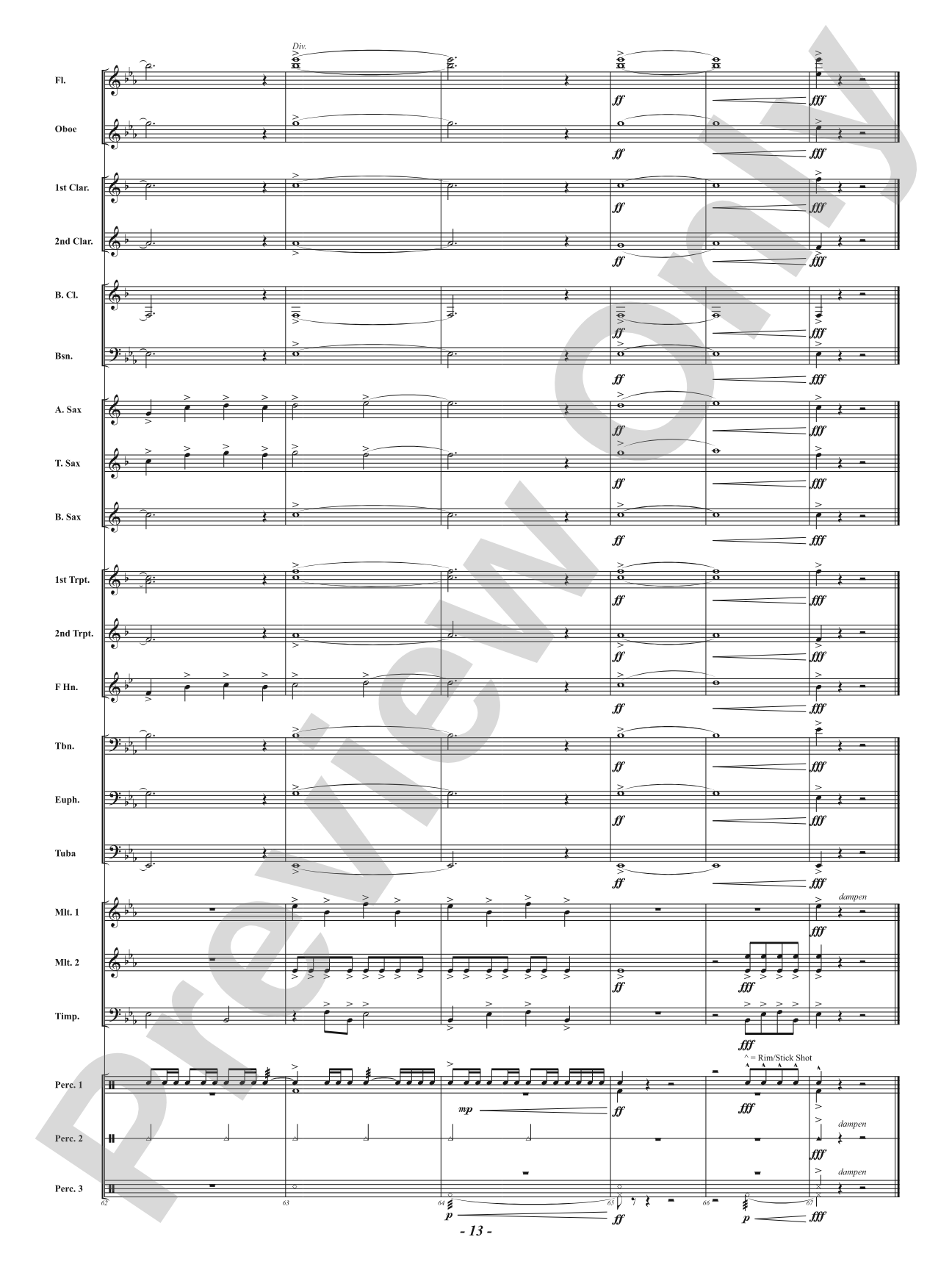 Flying Fortress - A Fanfare for Band: Concert Band Conductor Score & Parts