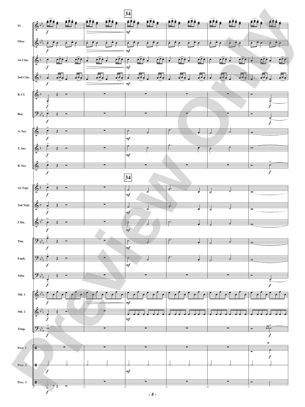 Flying Fortress - A Fanfare for Band: Concert Band Conductor Score & Parts